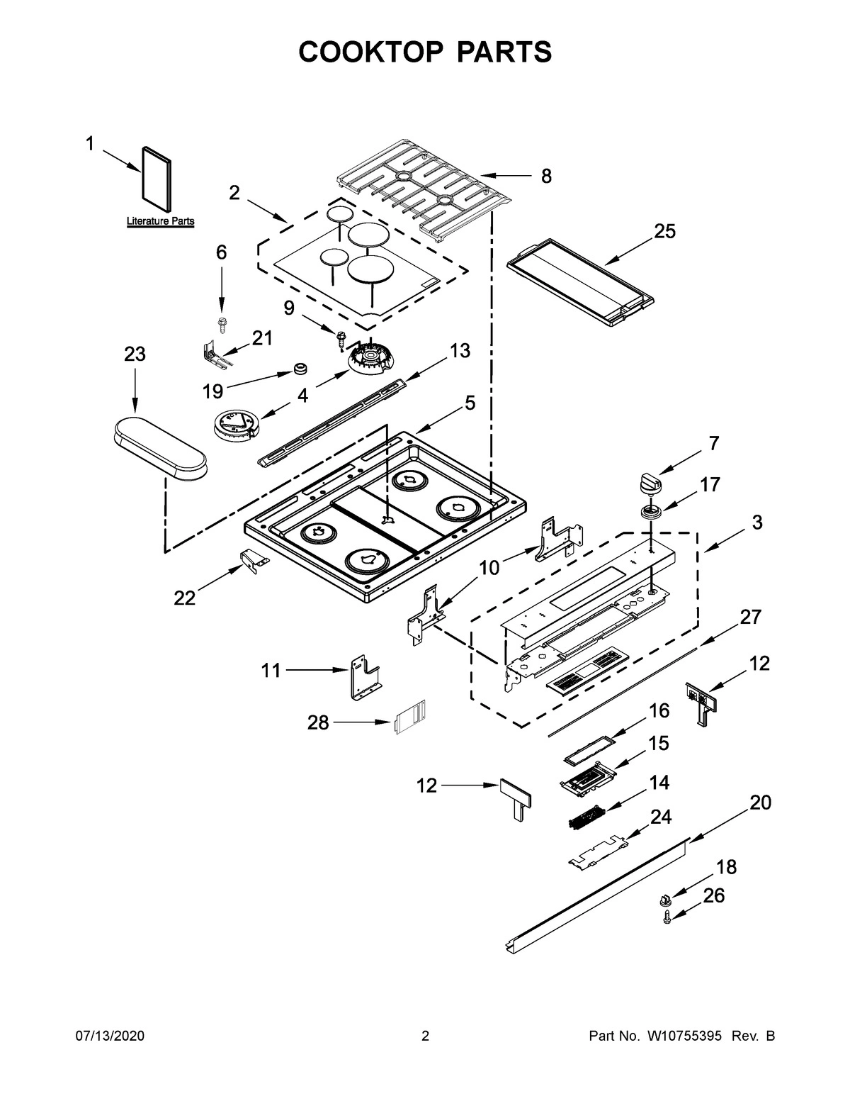 02 - COOKTOP PARTS