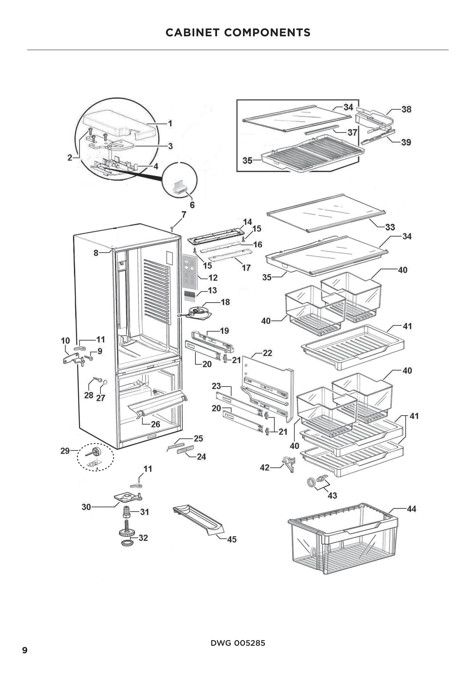 CABINET COMPONENTS