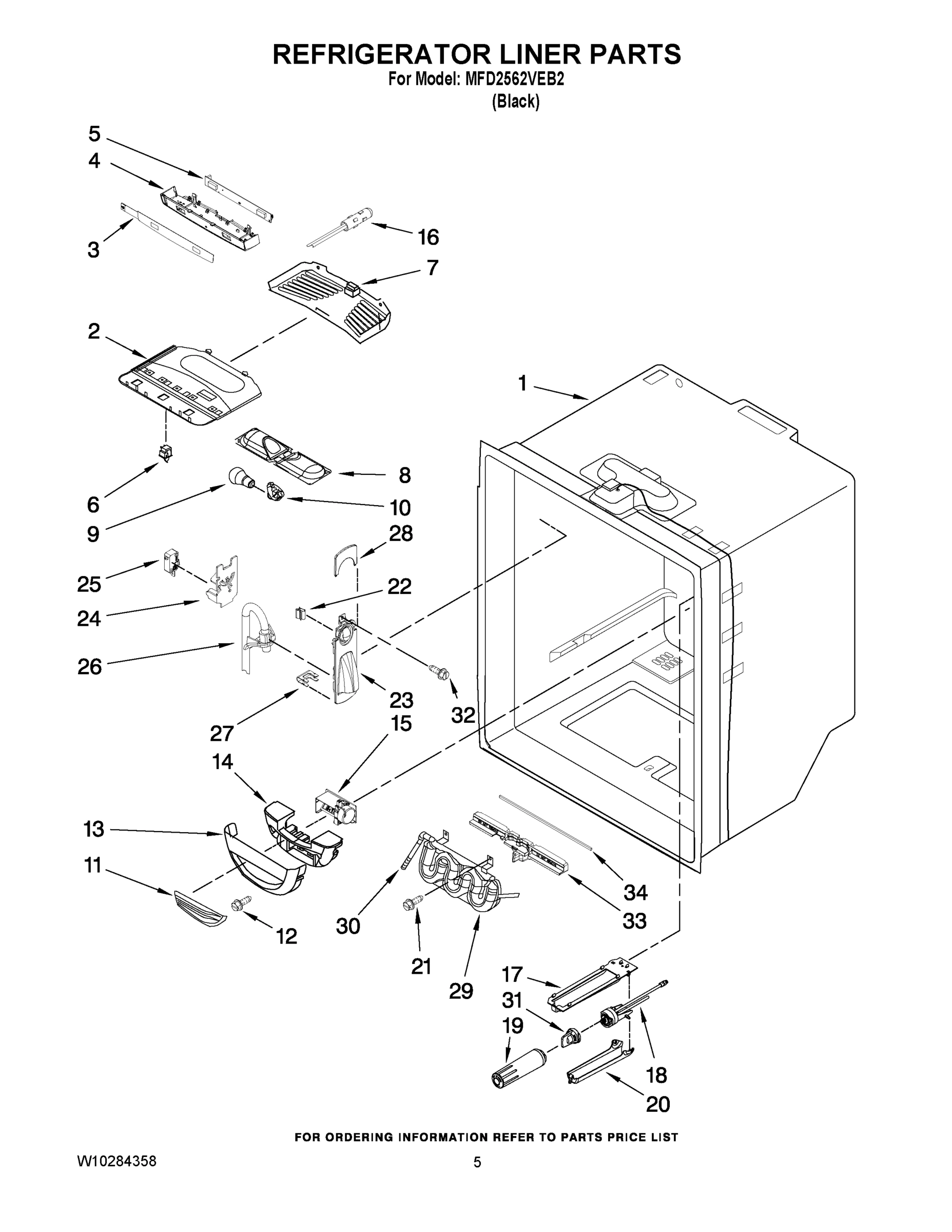 03 - REFRIGERATOR LINER PARTS