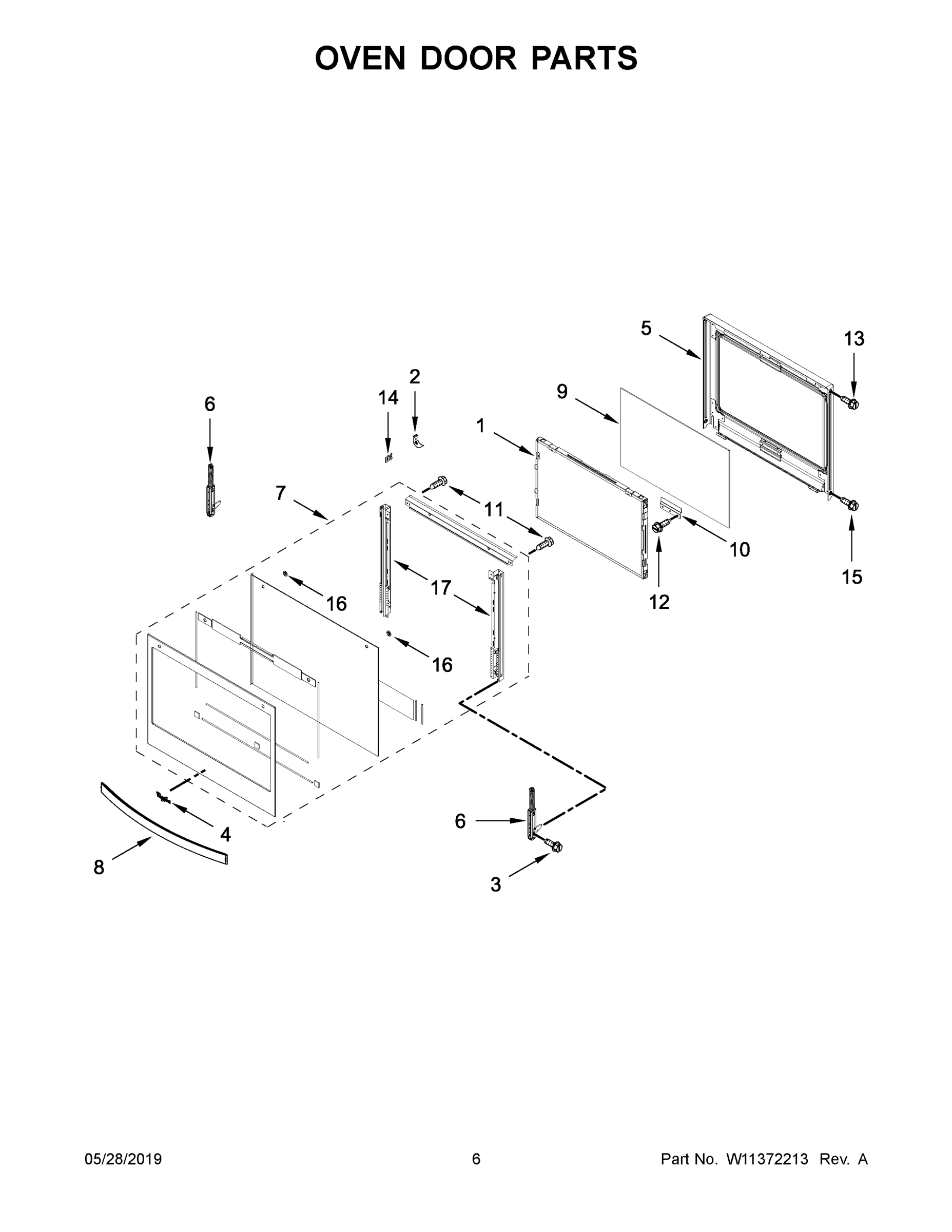 04 - OVEN DOOR PARTS