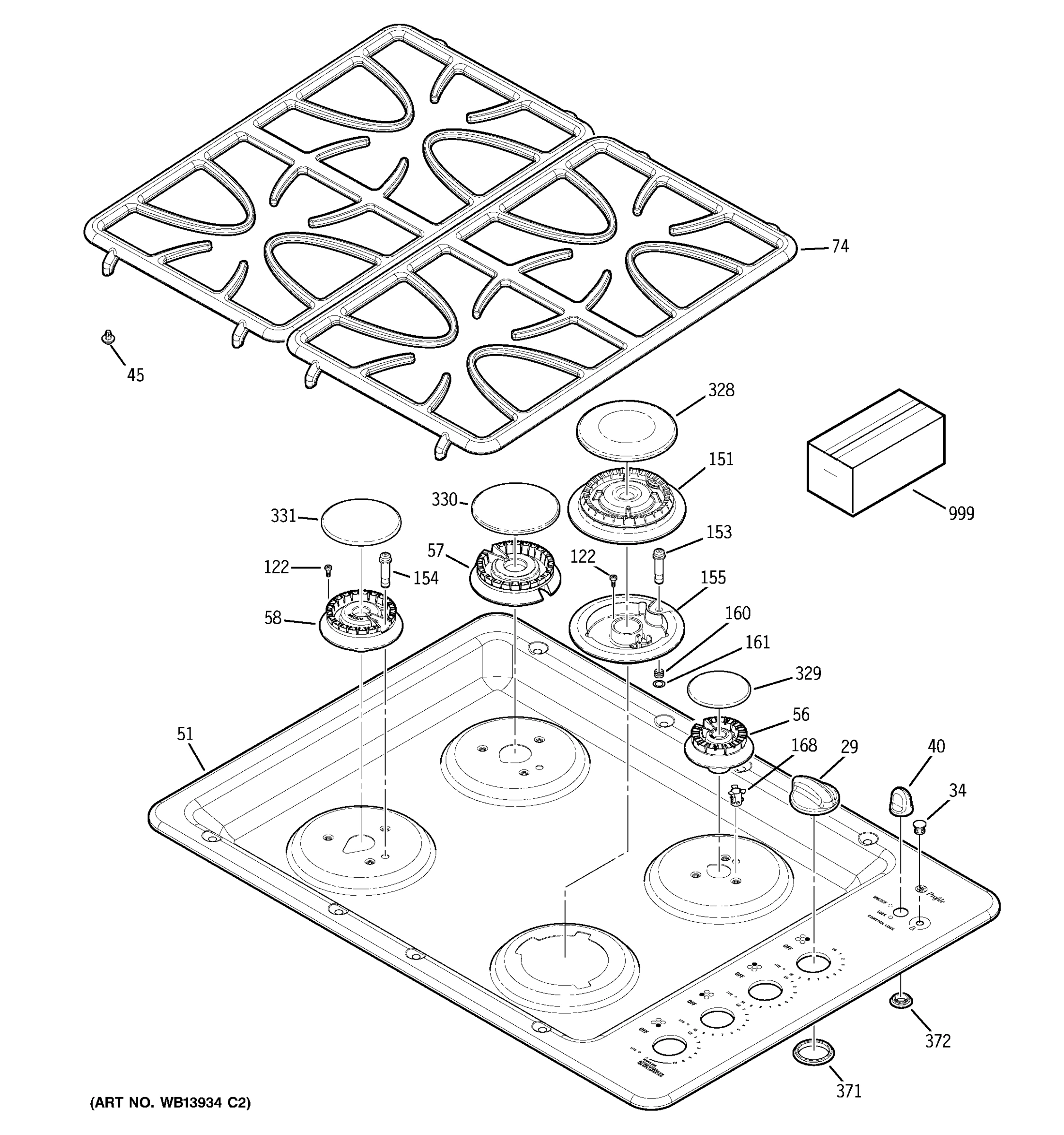 CONTROL PANEL & COOKTOP
