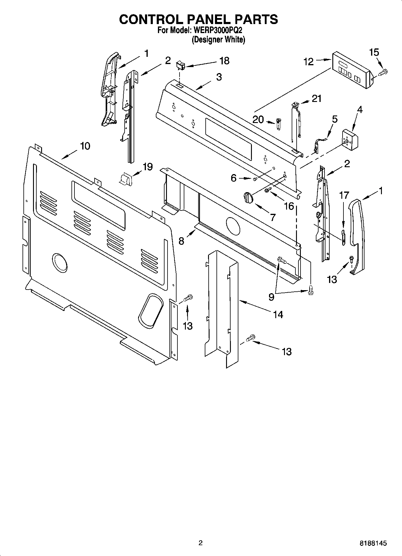 02 - CONTROL PANEL PARTS