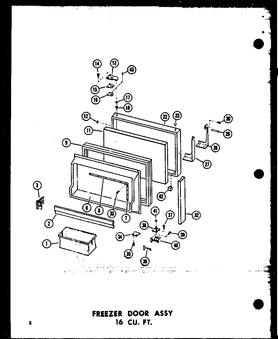 04 - FZ DOOR ASSY 16 CU. FT.