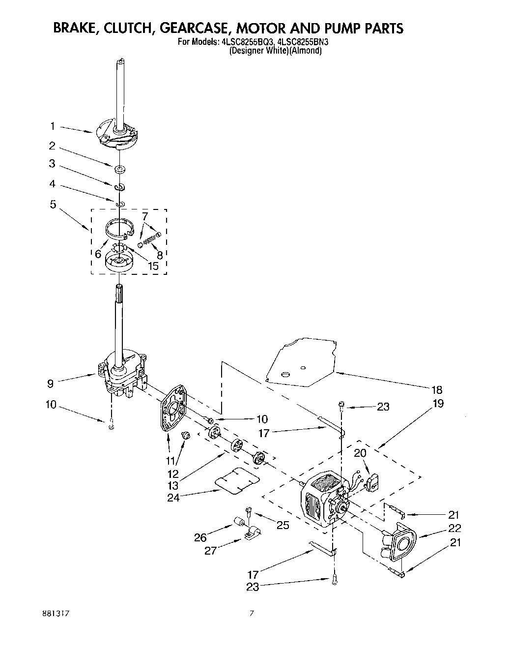 04 - BRAKE, CLUTCH, GEARCASE, MOTOR AND PUMP