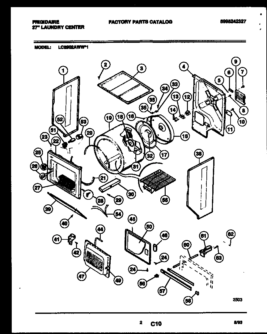 02 - CABINET AND COMPONENT PARTS