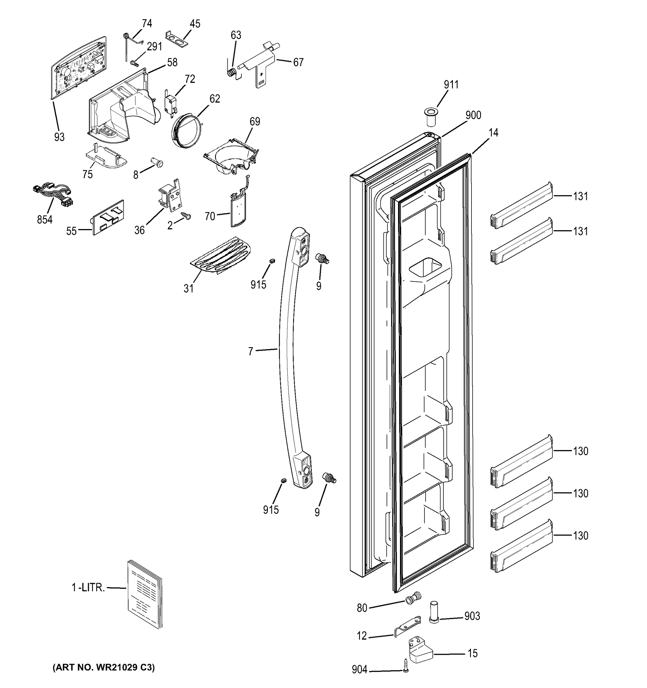 FREEZER DOOR
