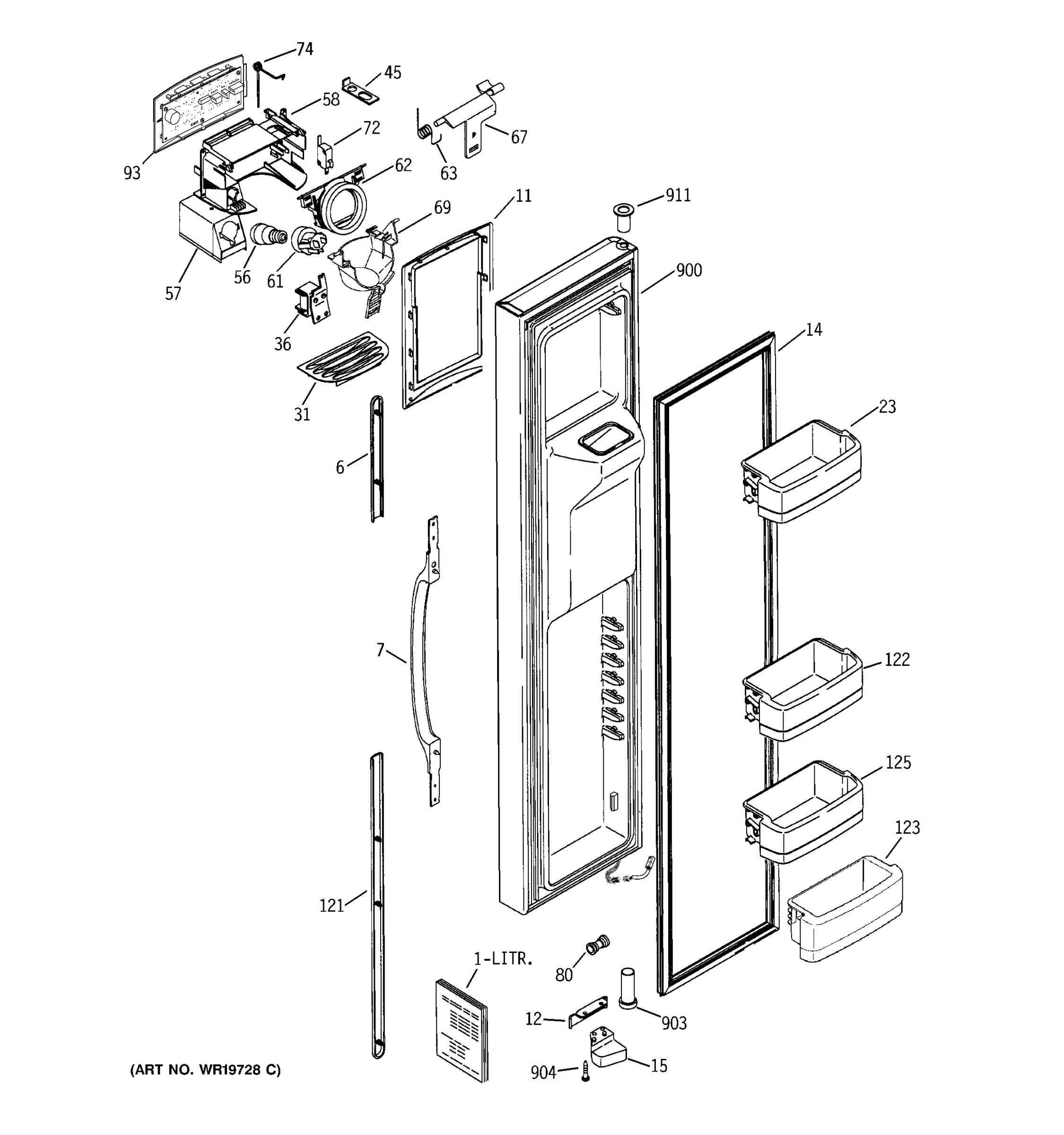 FREEZER DOOR