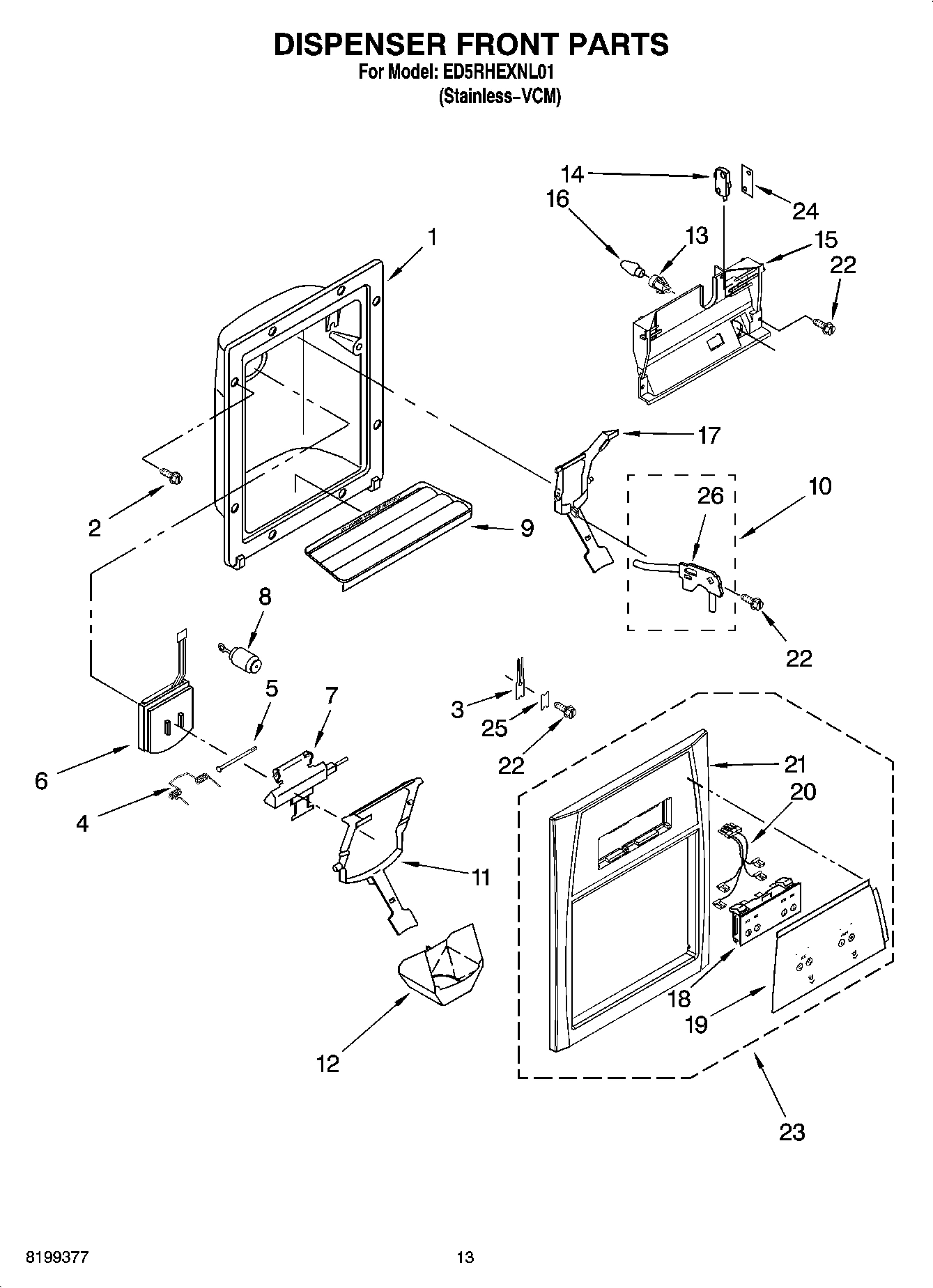 08 - DISPENSER FRONT PARTS