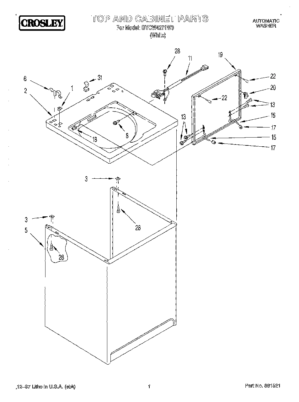 01 - TOP AND CABINET