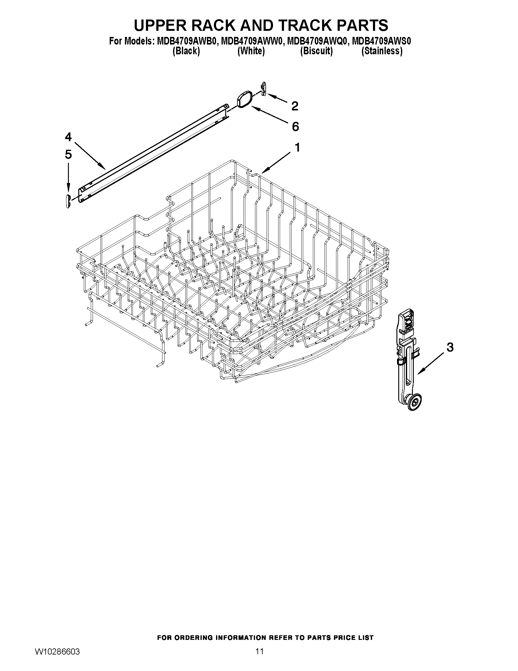 09 - UPPER RACK AND TRACK PARTS