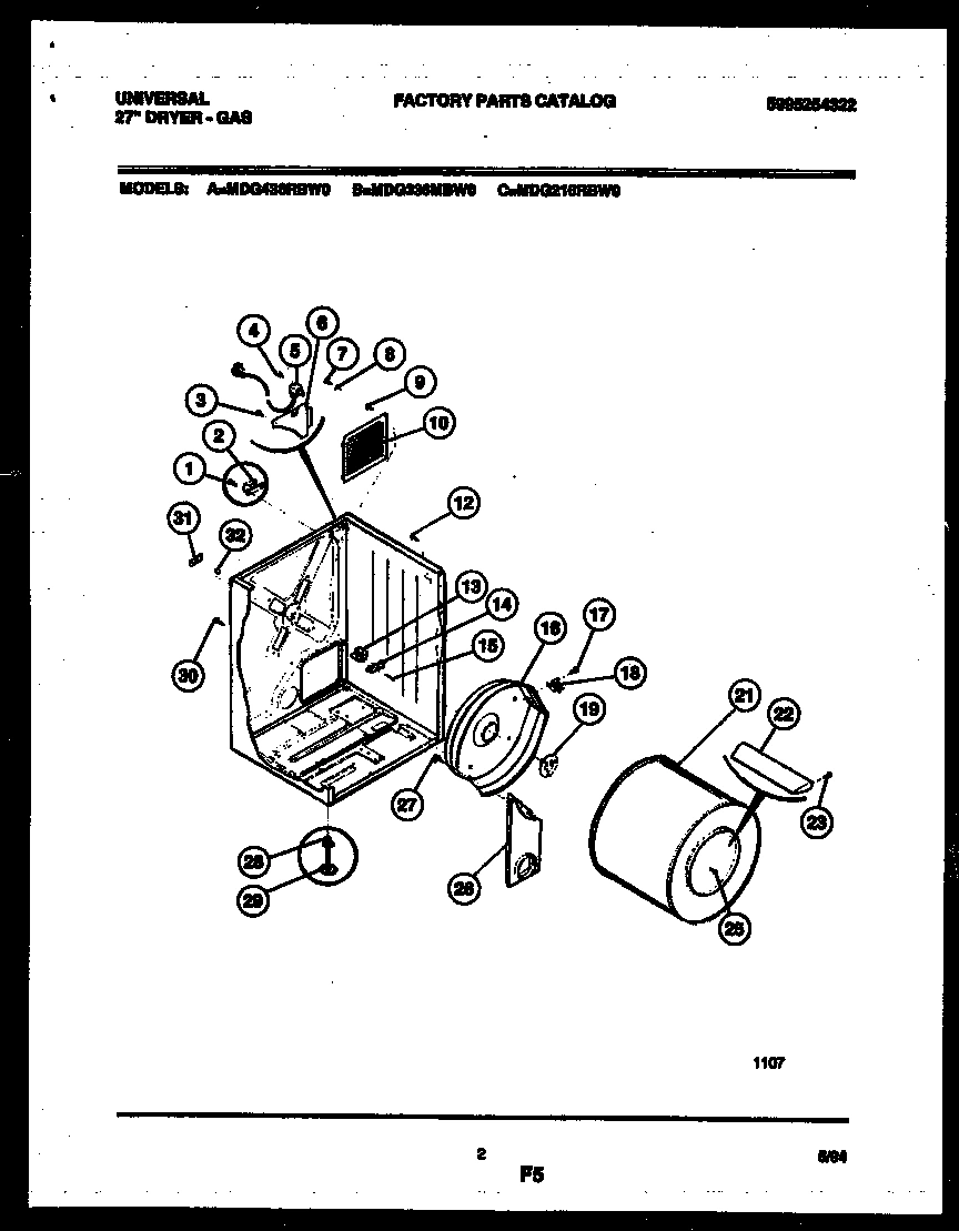 02 - CABINET AND COMPONENT PARTS