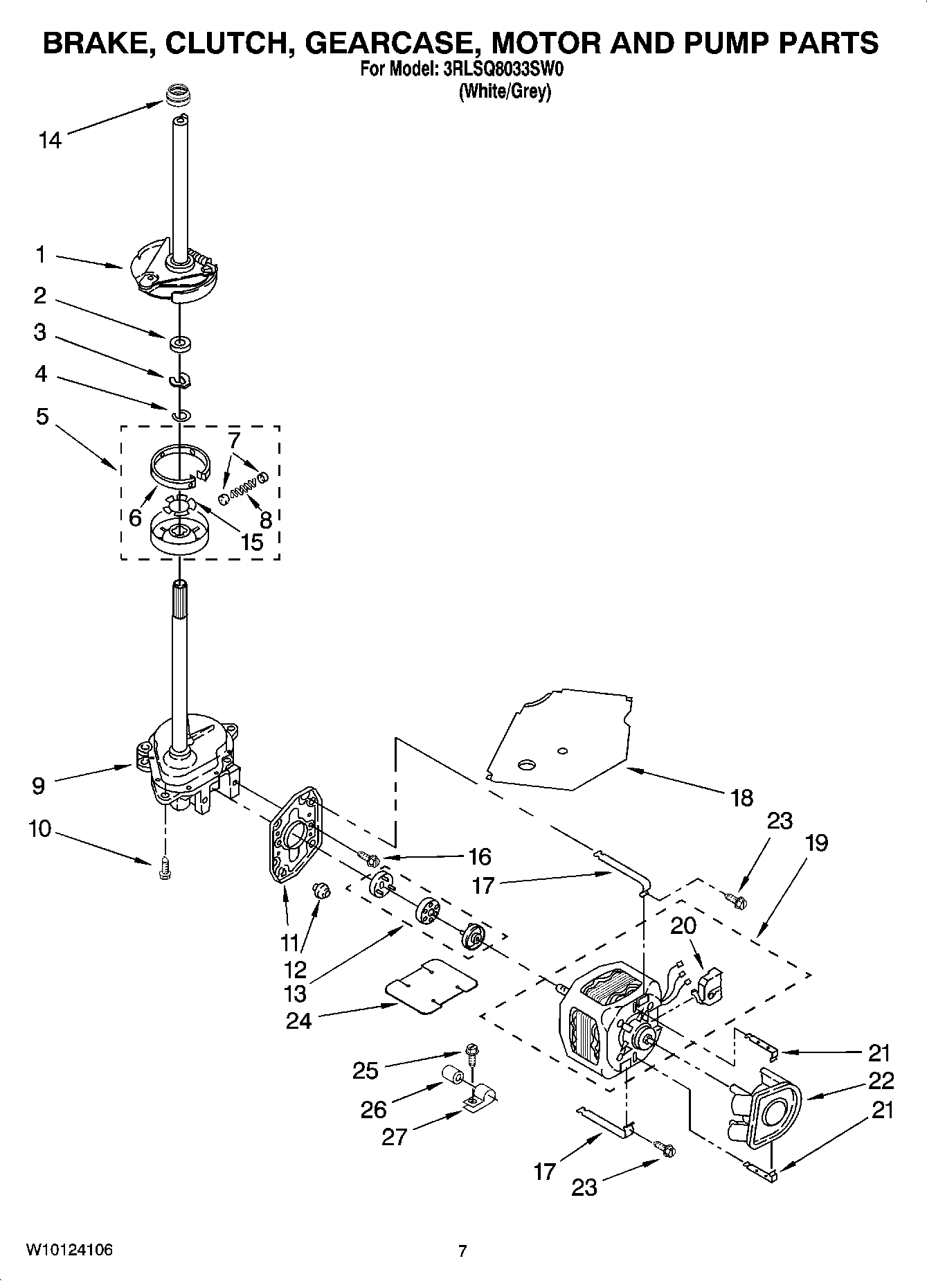 04 - BRAKE, CLUTCH, GEARCASE, MOTOR AND PUMP PARTS