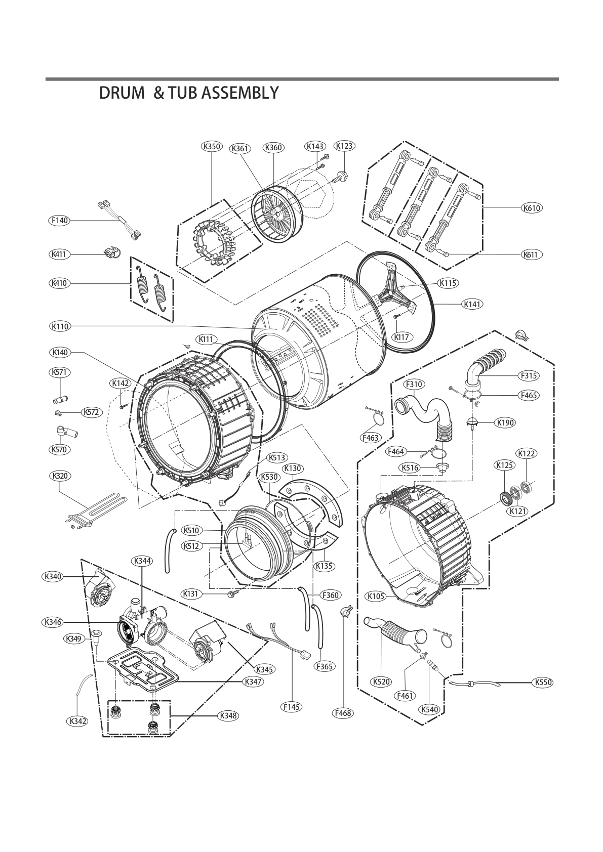 DRUM & TUB ASSEMBLY