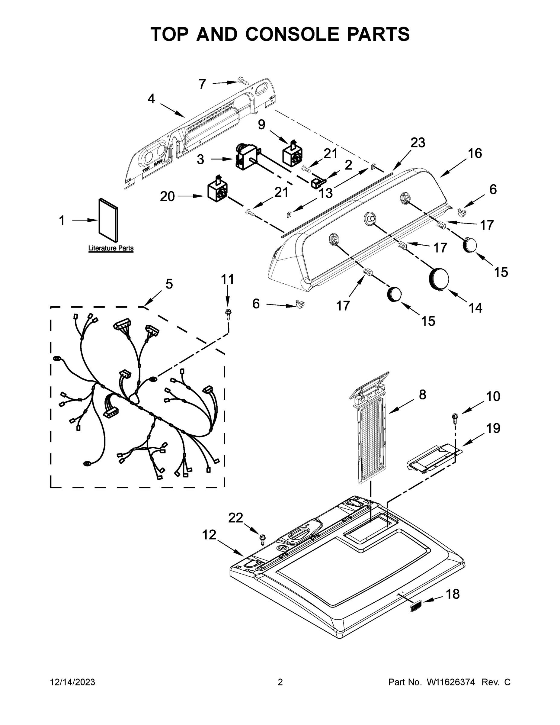 02 - TOP AND CONSOLE PARTS