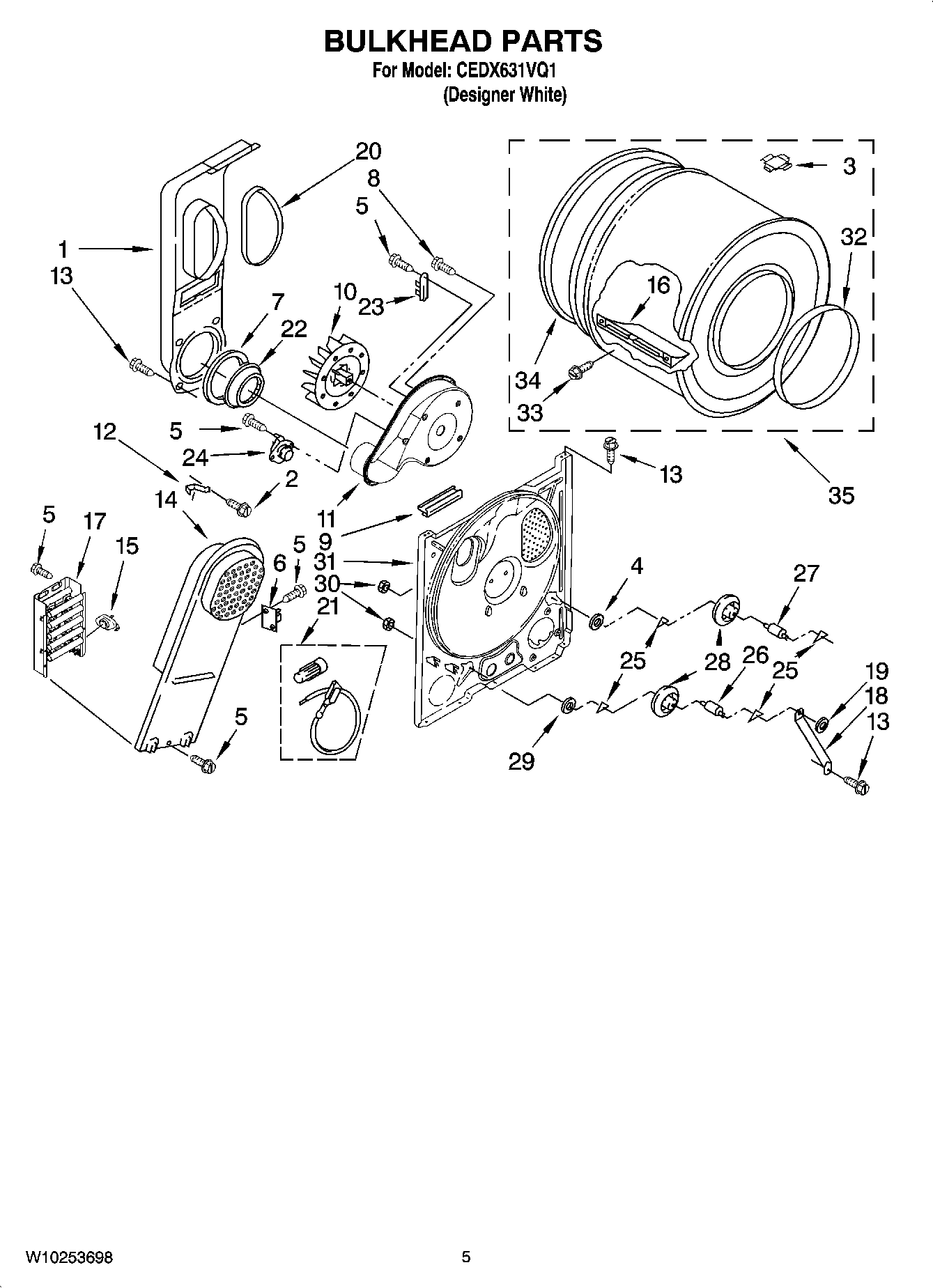 03 - BULKHEAD PARTS, OPTIONAL PARTS (NOT INCLUDED)