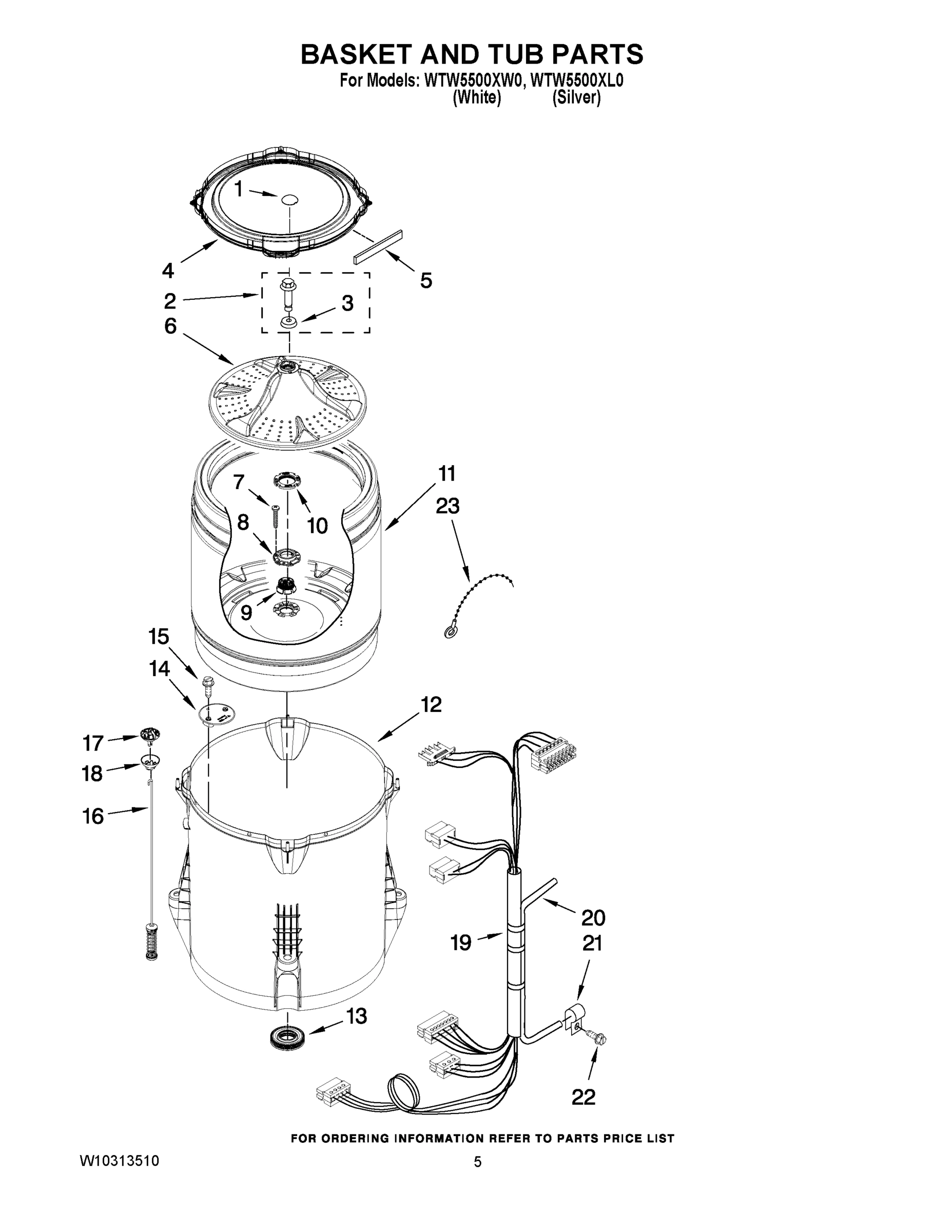 03 - BASKET AND TUB PARTS