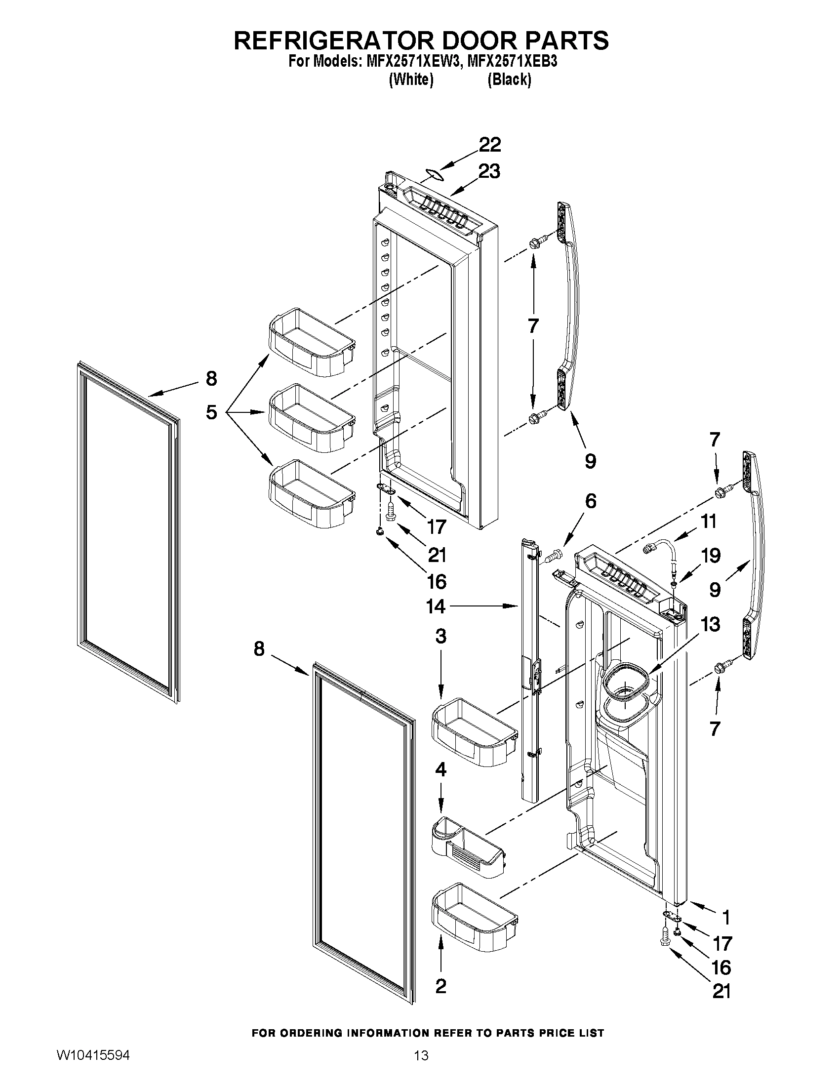 07 - REFRIGERATOR DOOR PARTS