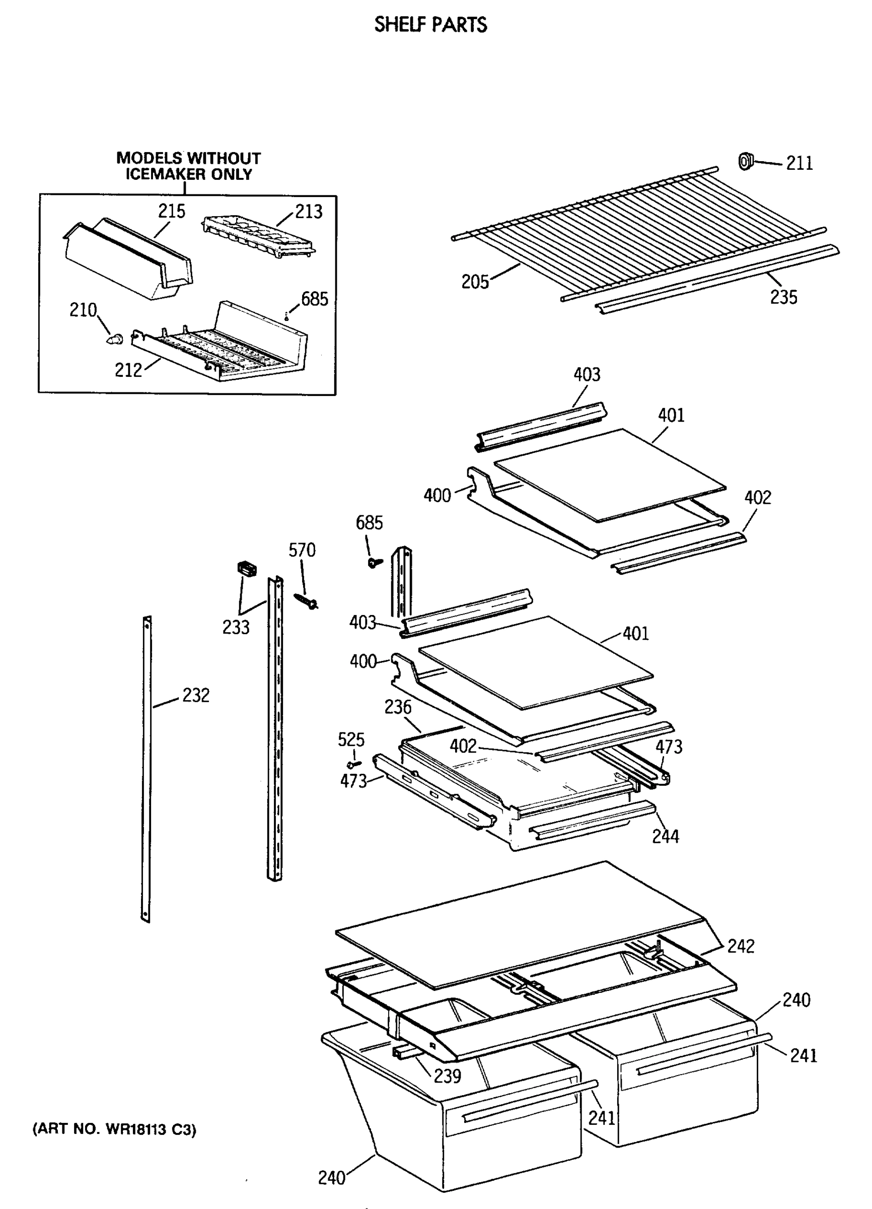 SHELF PARTS