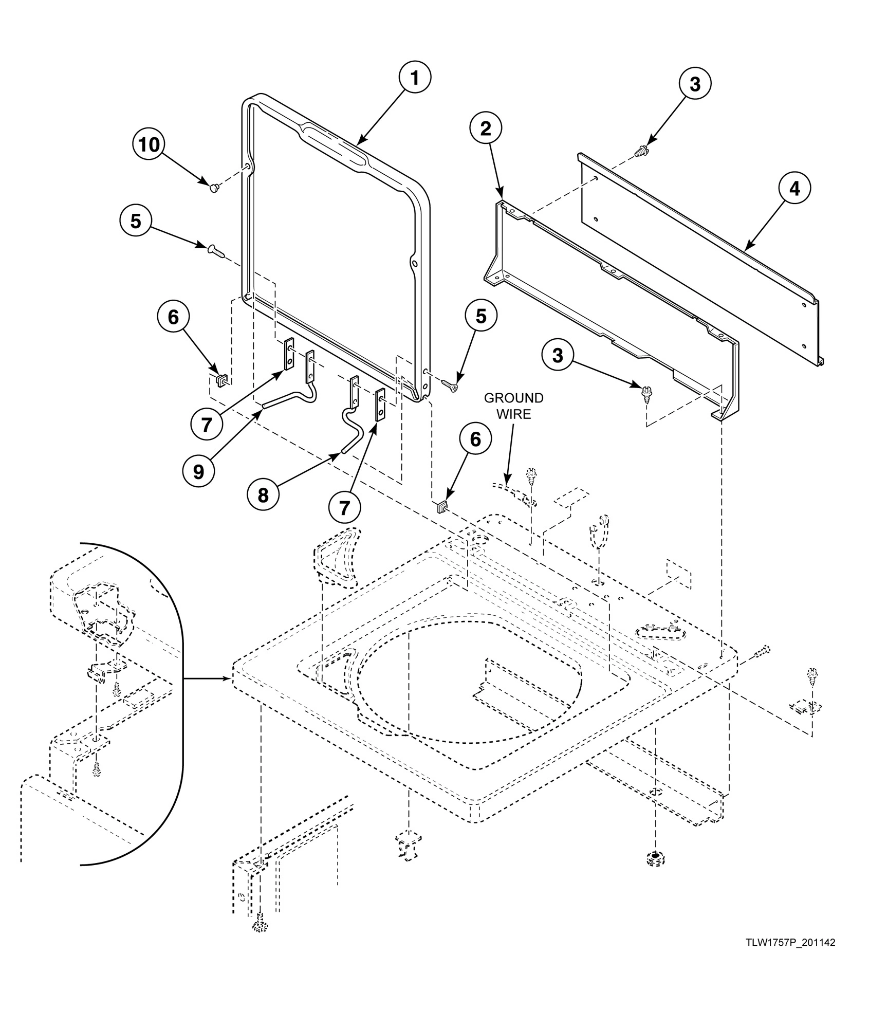 Lid and Hood Back Panel