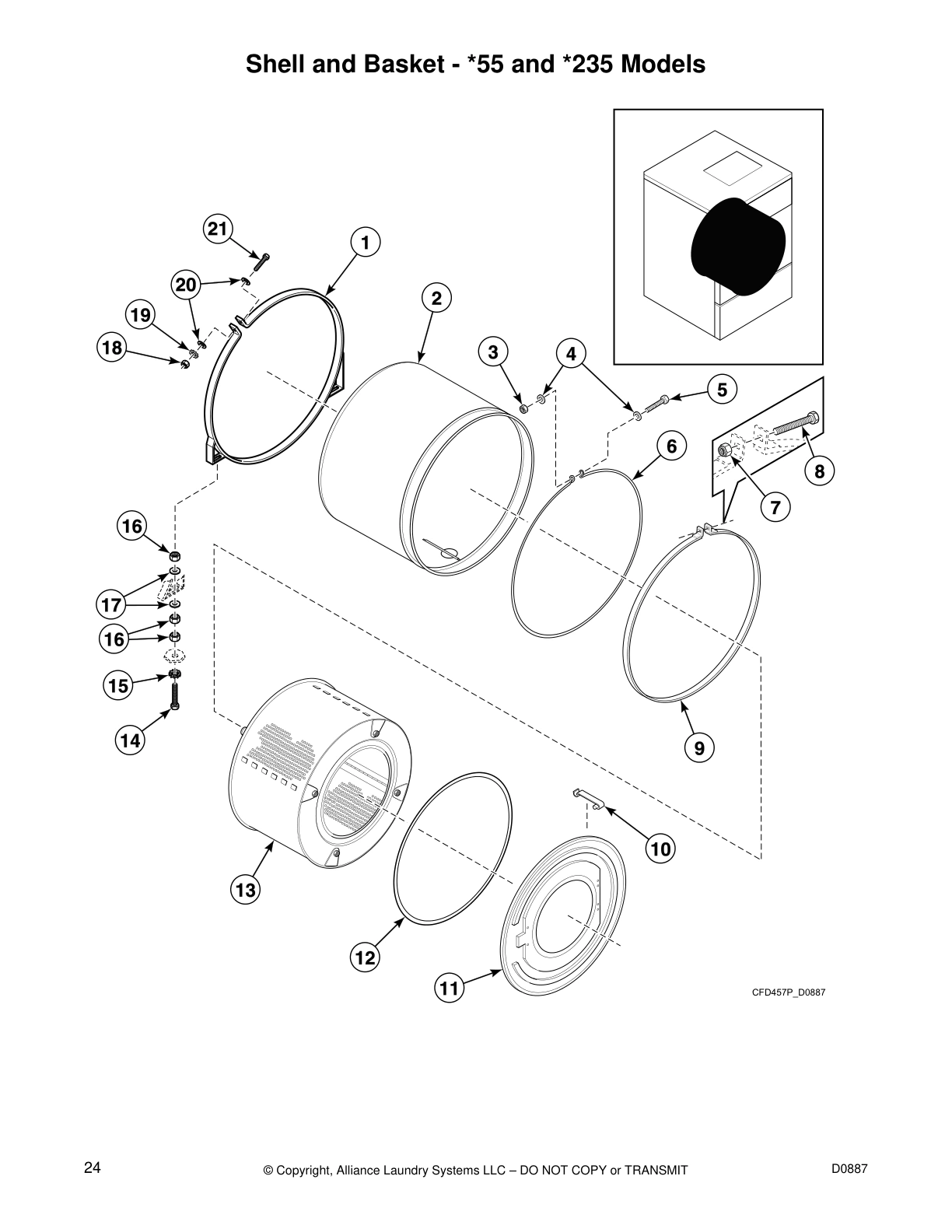 Shell and Basket - *55 and *235 Models