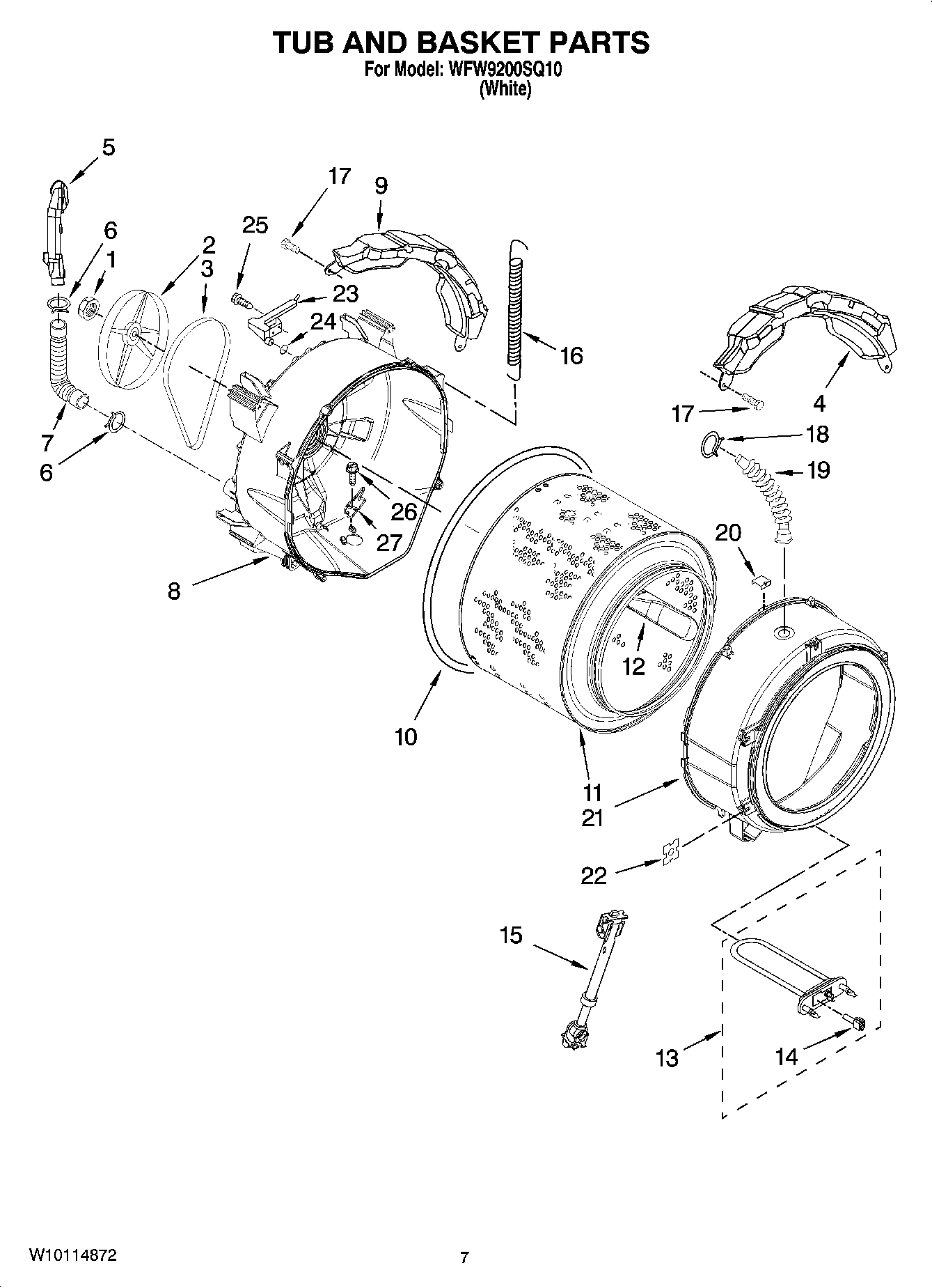 05 - TUB AND BASKET PARTS