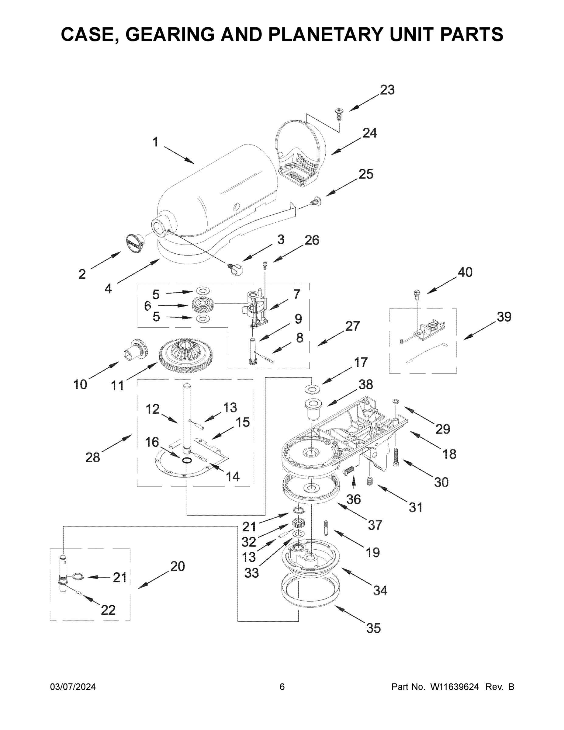 04 - CASE, GEARING AND PLANETARY UNIT PARTS