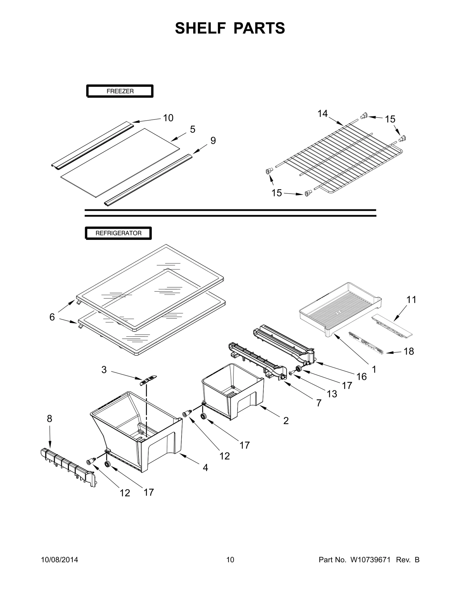 SHELF PARTS