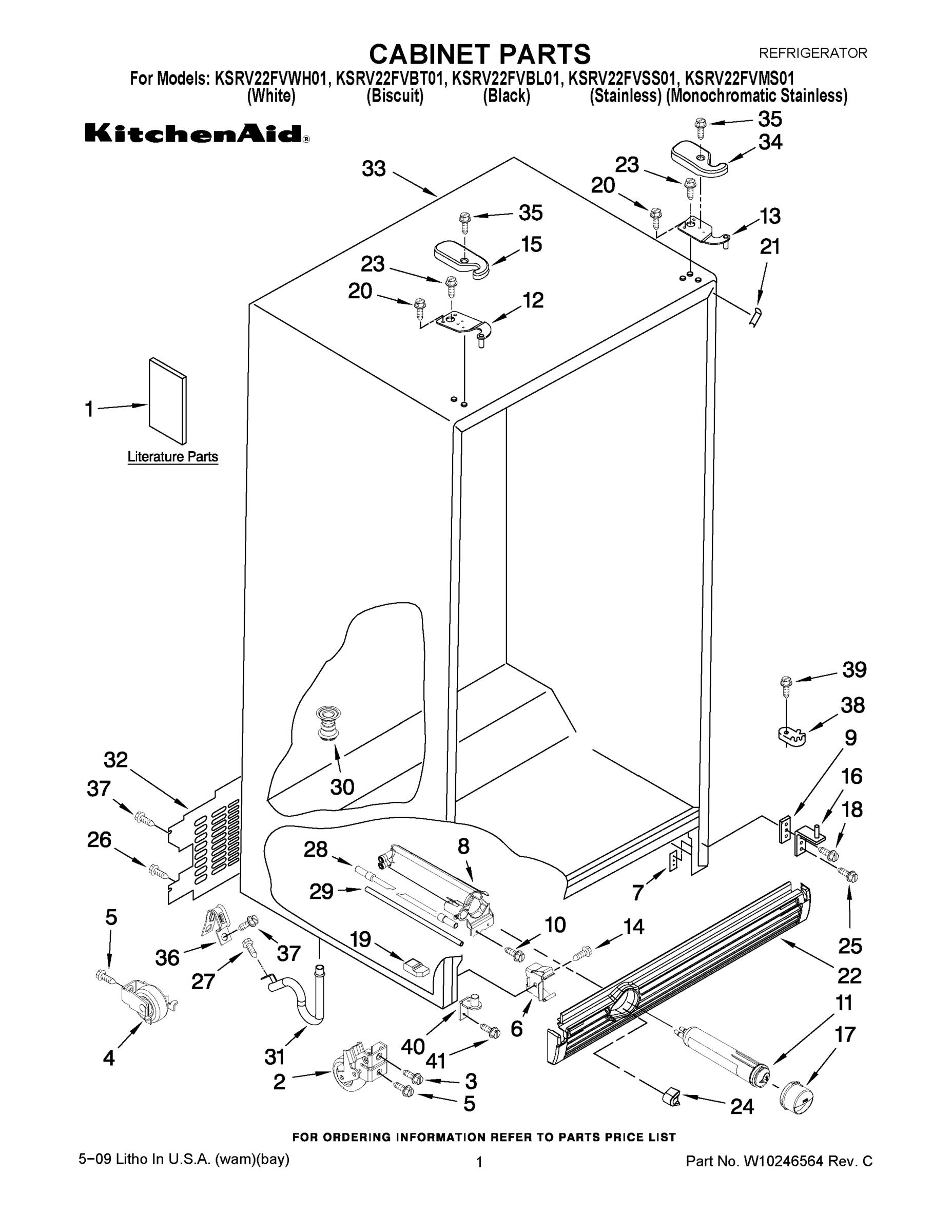 01 - CABINET PARTS