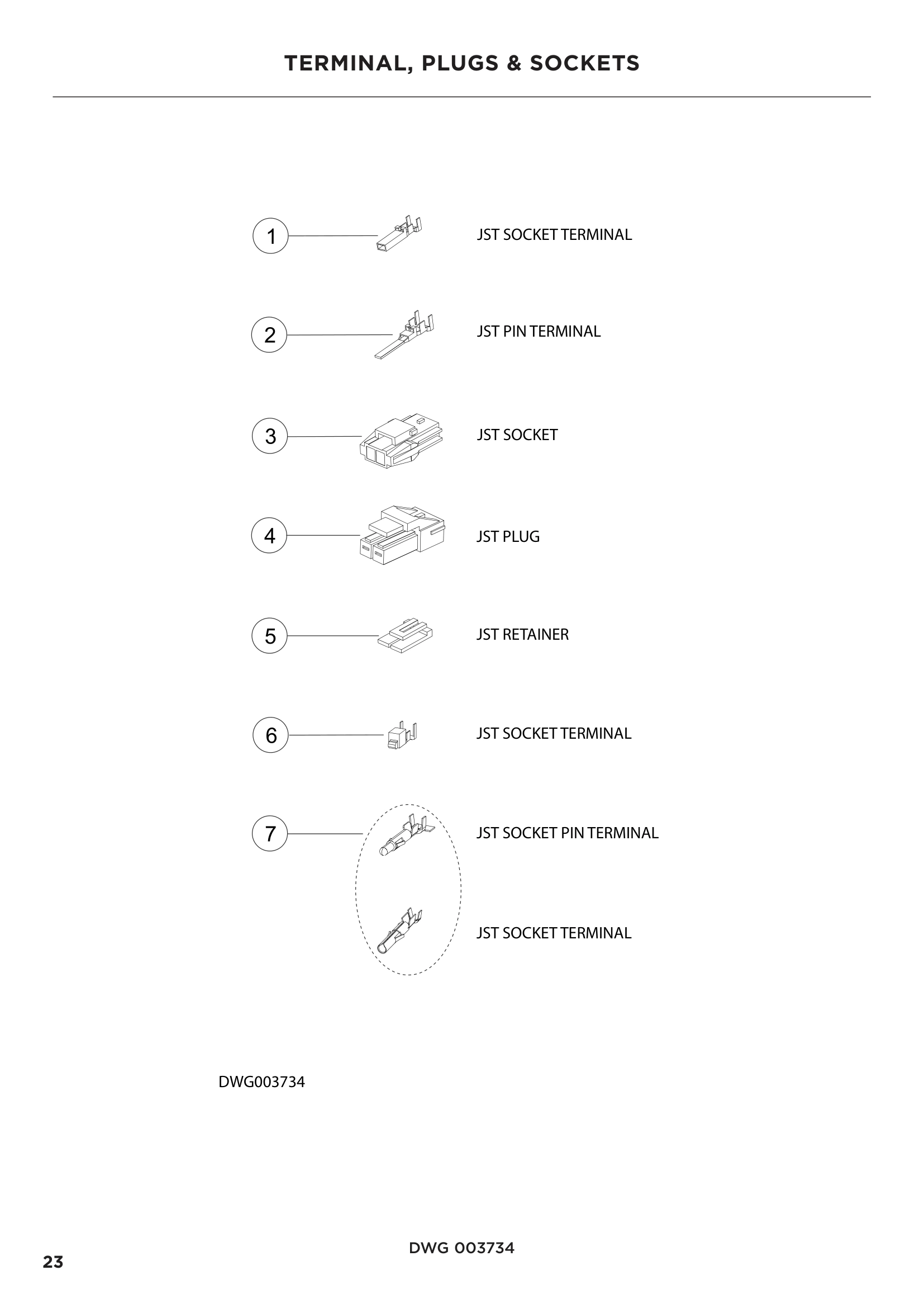 TERMINAL, PLUGS & SOCKETS
