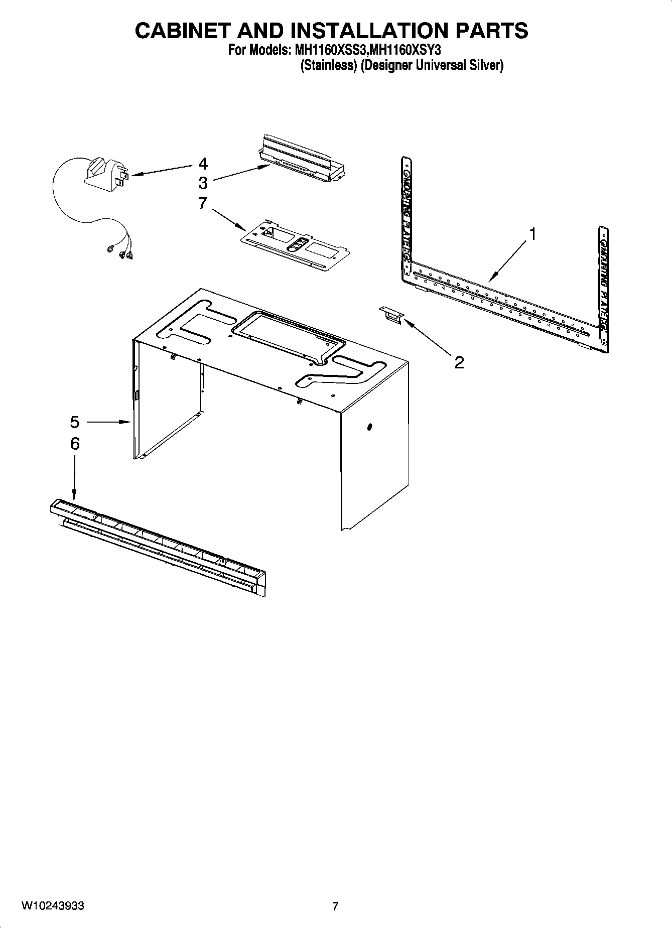 06 - CABINET AND INSTALLATION PARTS