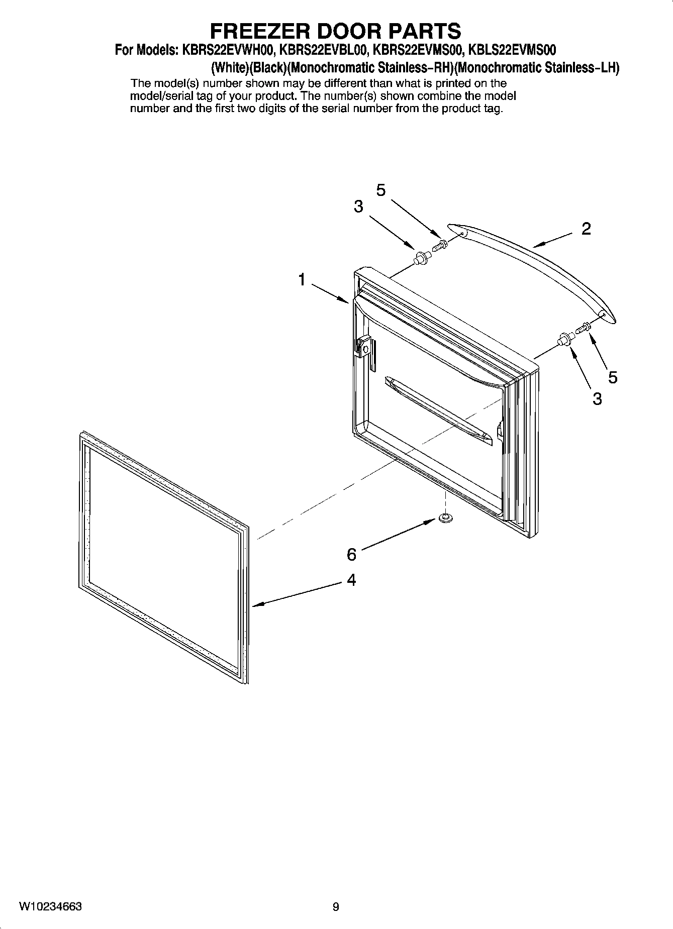 05 - FREEZER DOOR PARTS