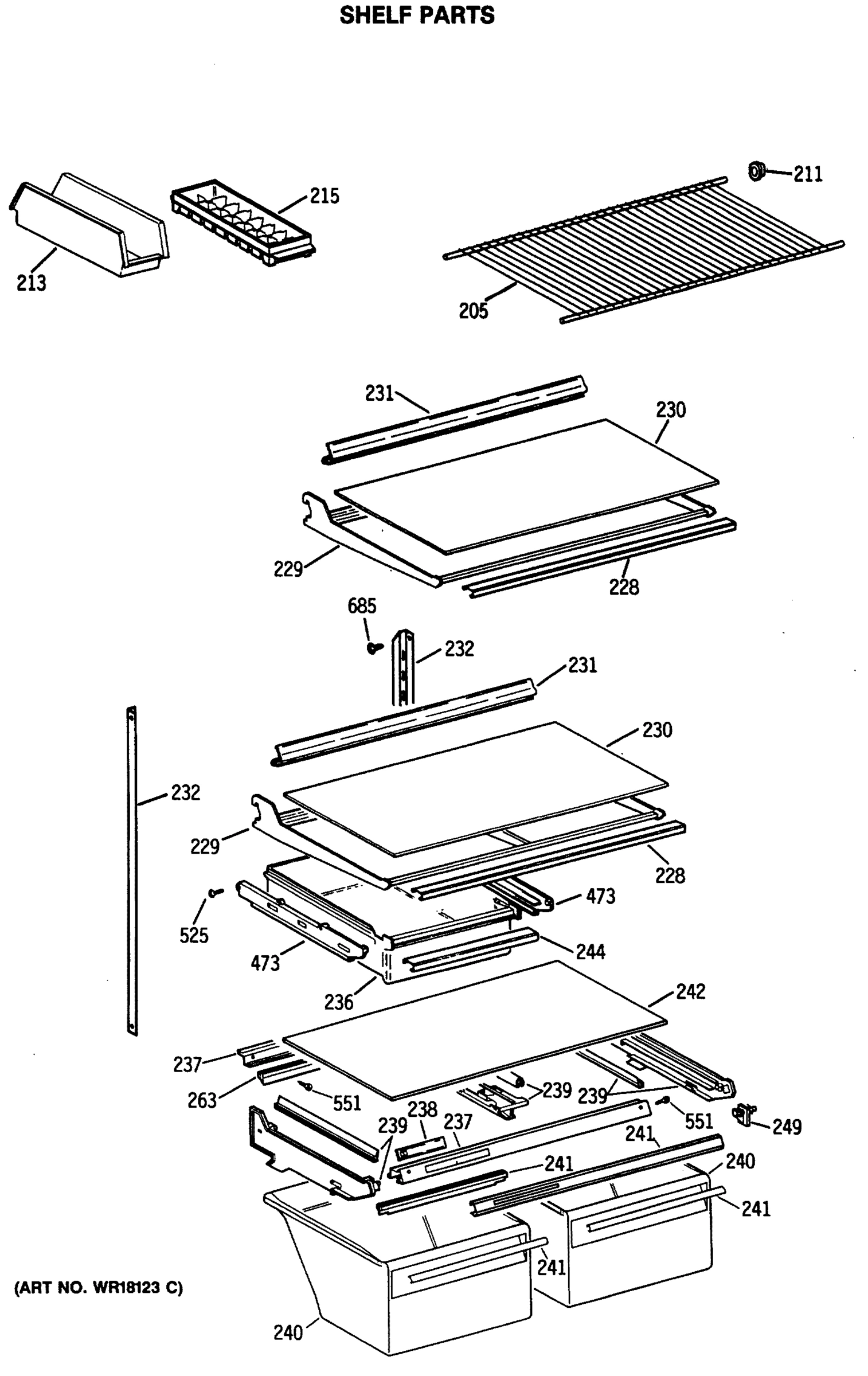 SHELF PARTS