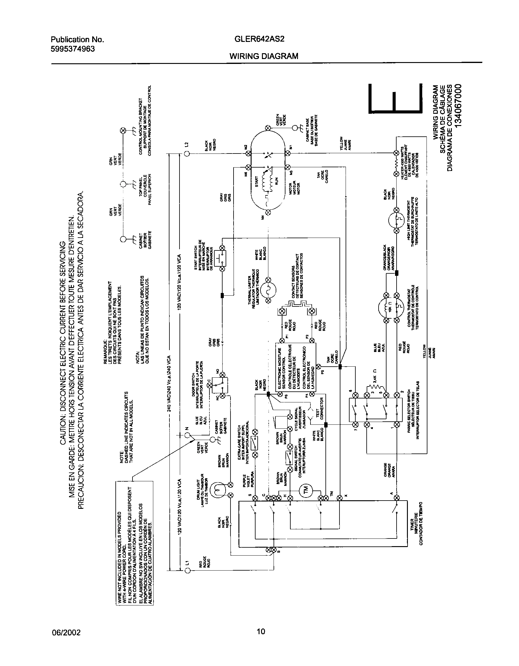 10 - 134067000 WIRING DIAGRAM