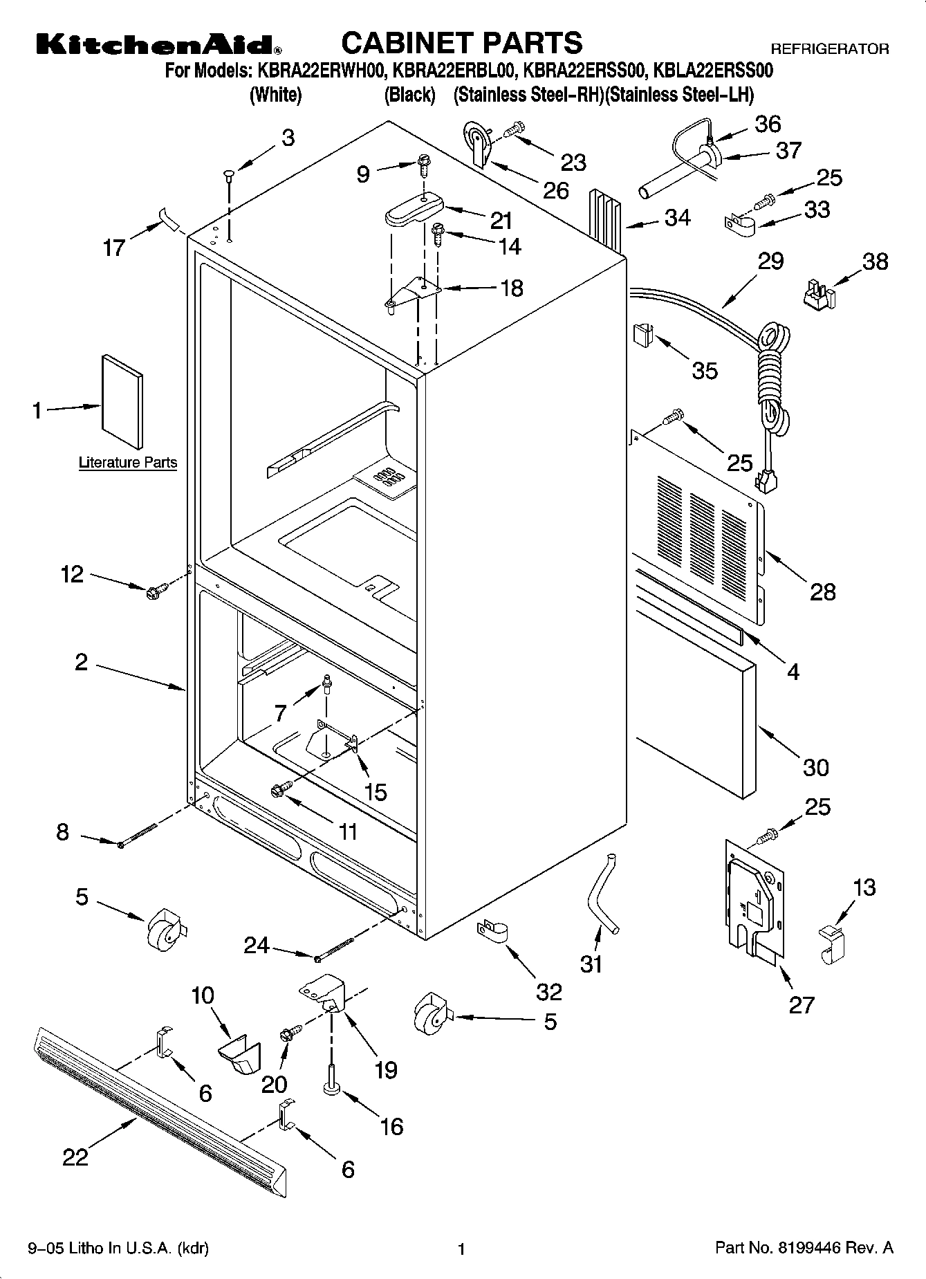 01 - CABINET PARTS