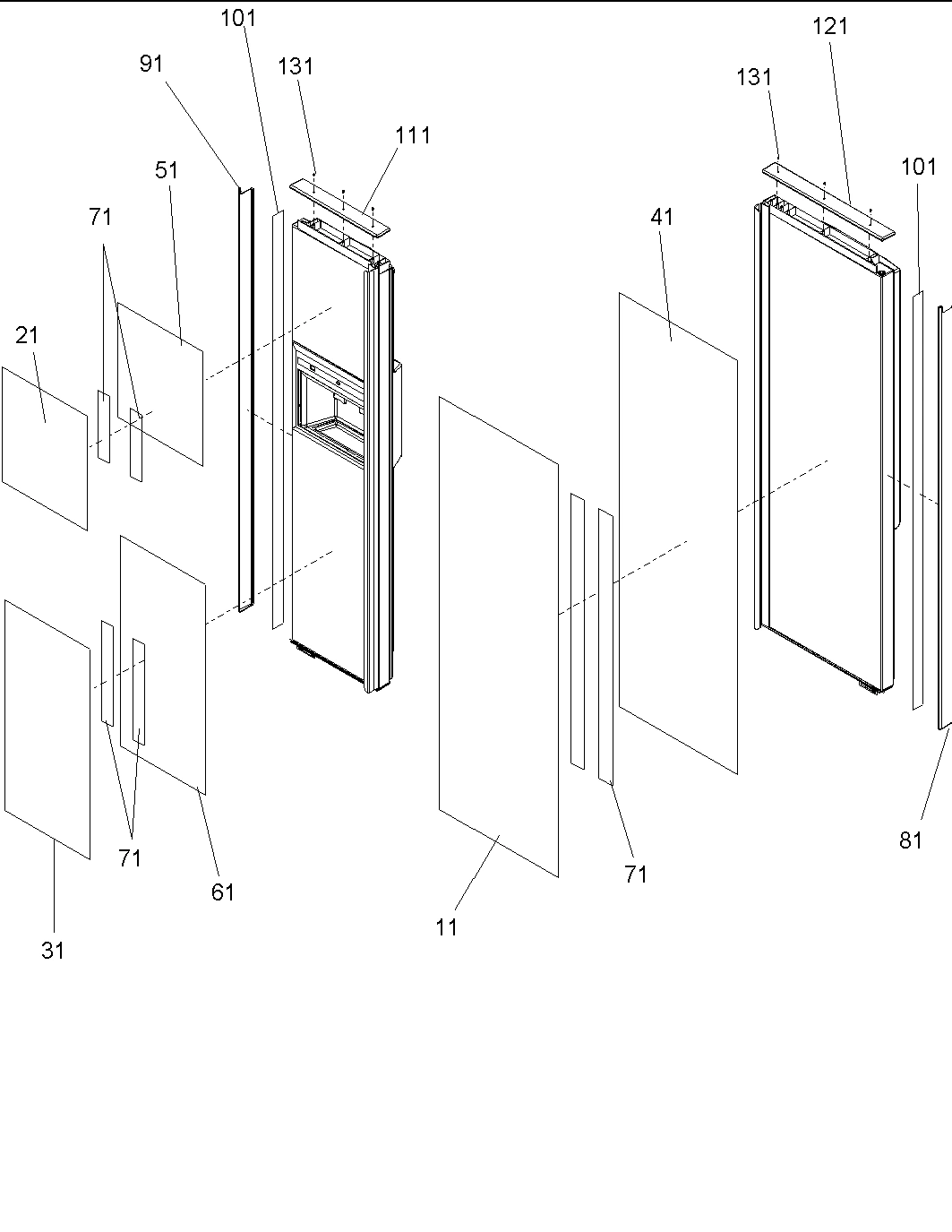 14 - Refrigerator/Freezer Panels & Trim