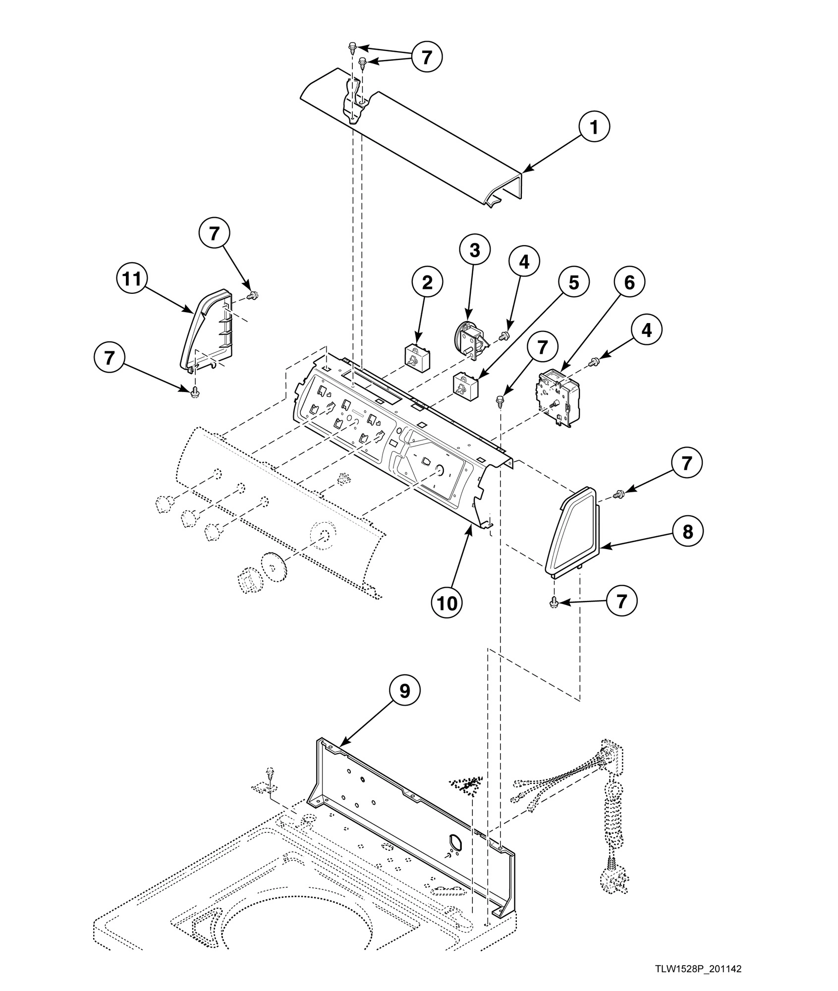 Control Support Panel and Controls (Drawing 1 of 2)