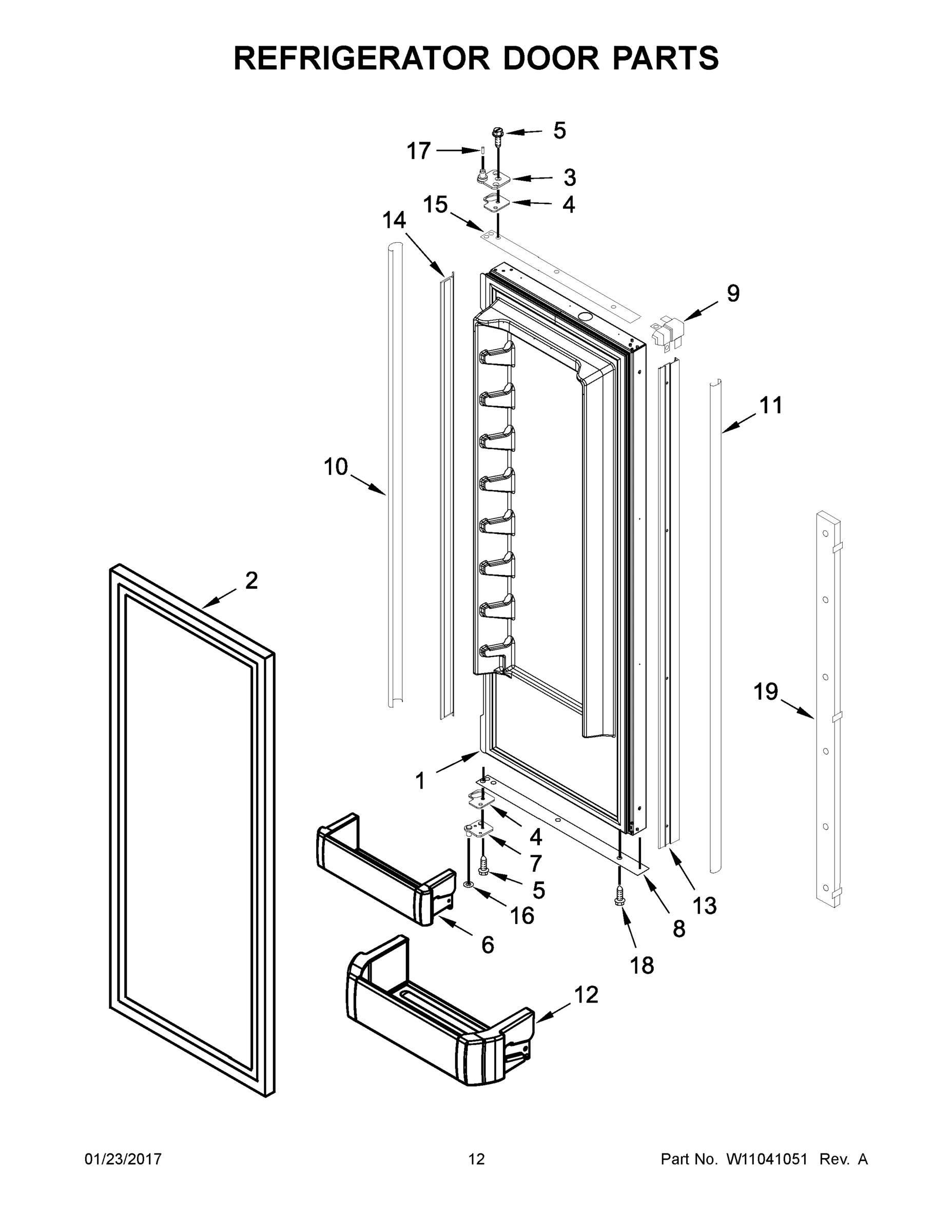 07 - REFRIGERATOR DOOR PARTS