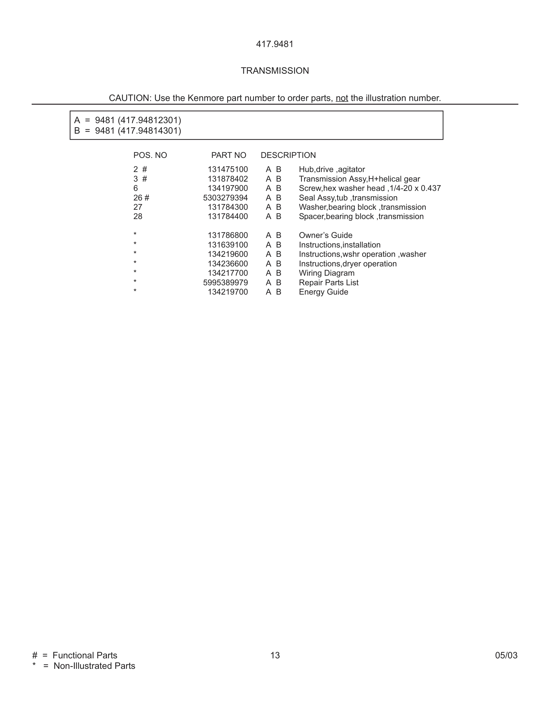 13 - WIRING DIAGRAM