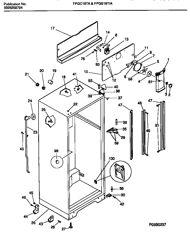 03 - CABINET WITH FAN ASSEMBLY