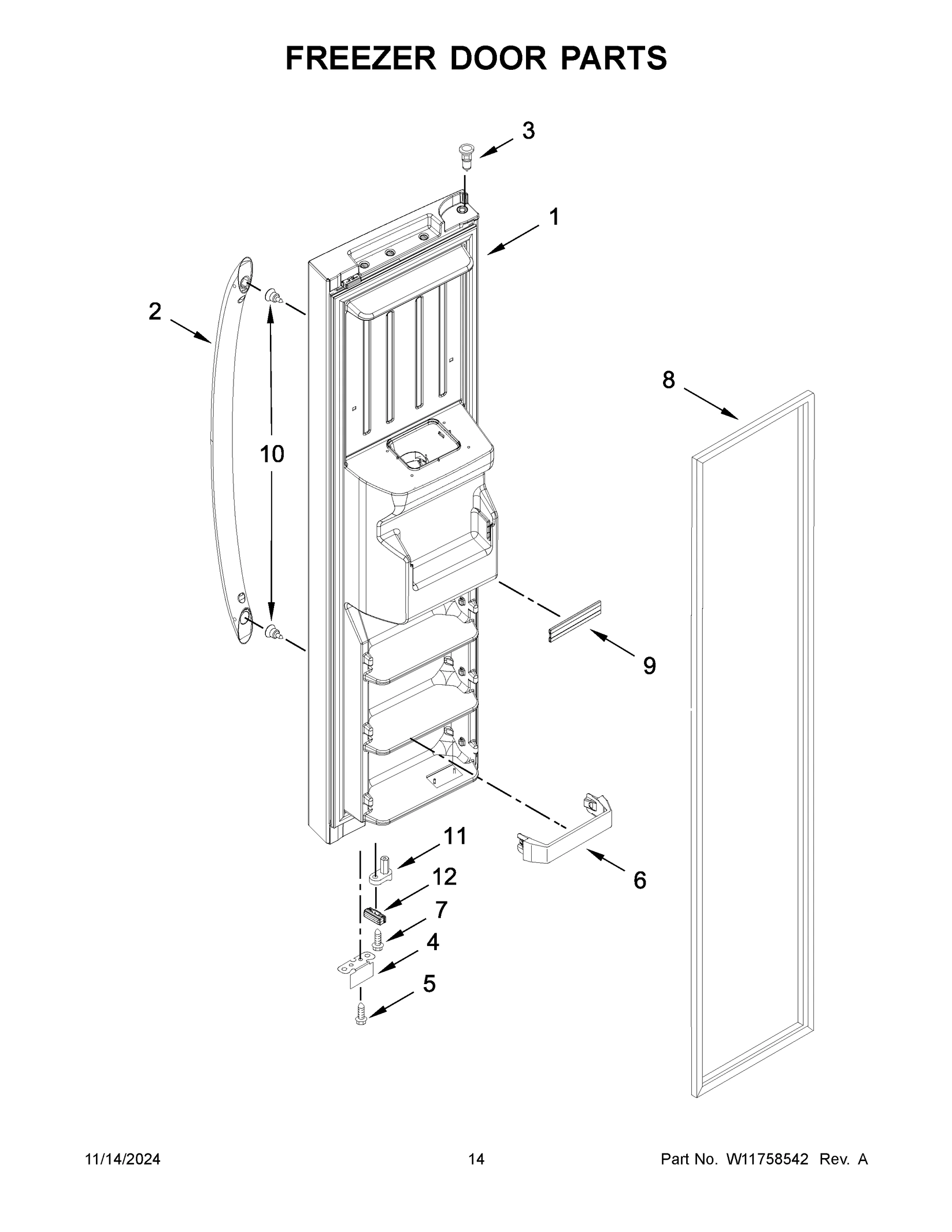08 - FREEZER DOOR PARTS