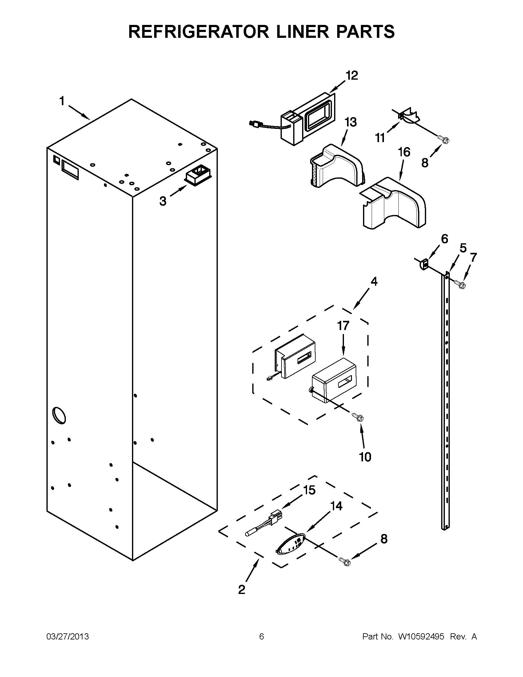 03 - REFRIGERATOR LINER PARTS