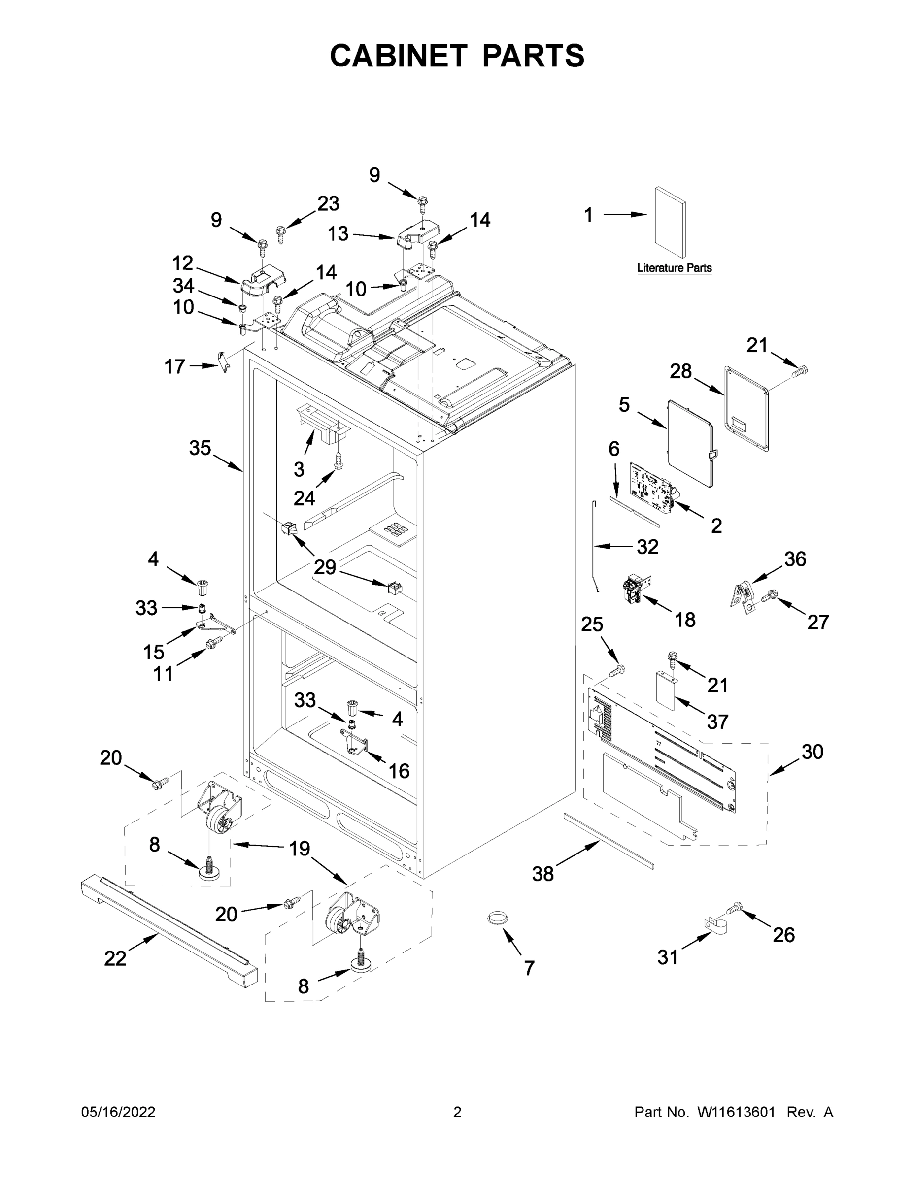 02 - CABINET PARTS