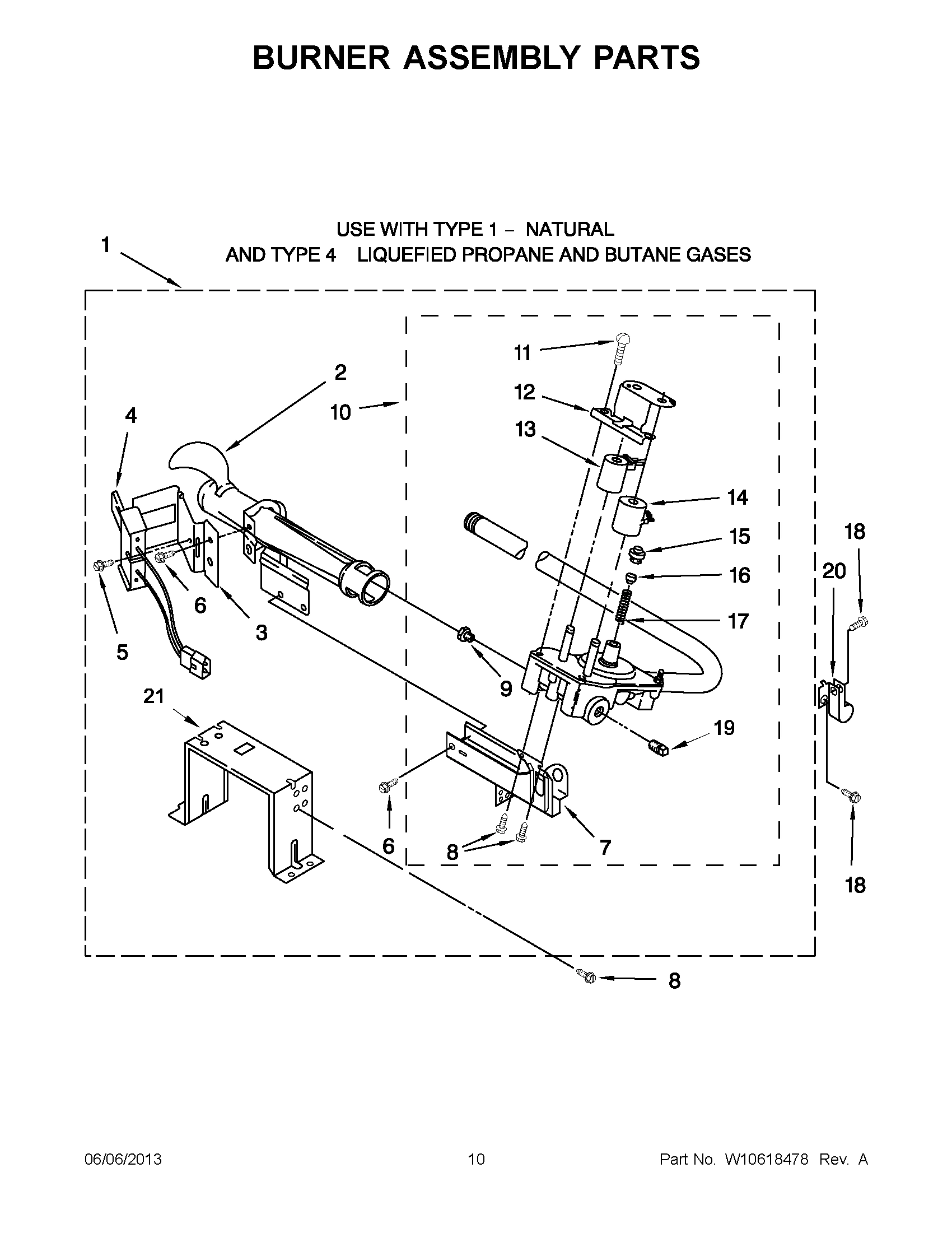 05 - BURNER ASSEMBLY PARTS