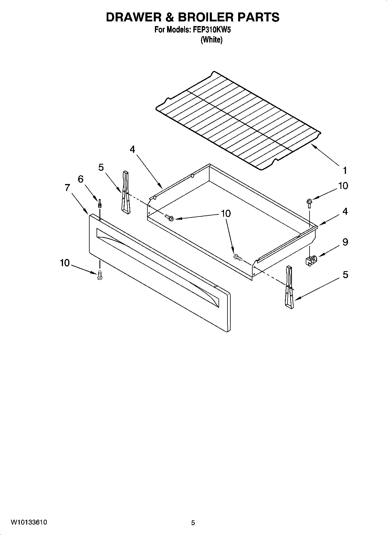 04 - DRAWER & BROILER PARTS