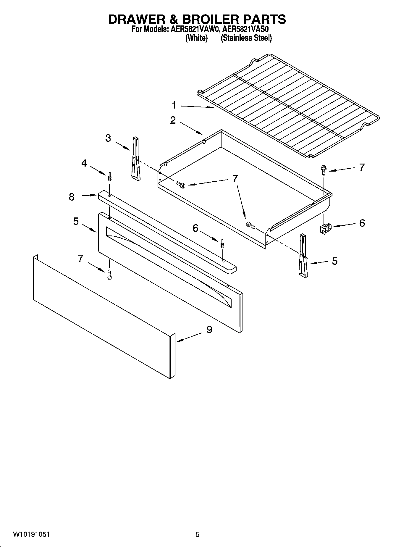 04 - DRAWER & BROILER PARTS