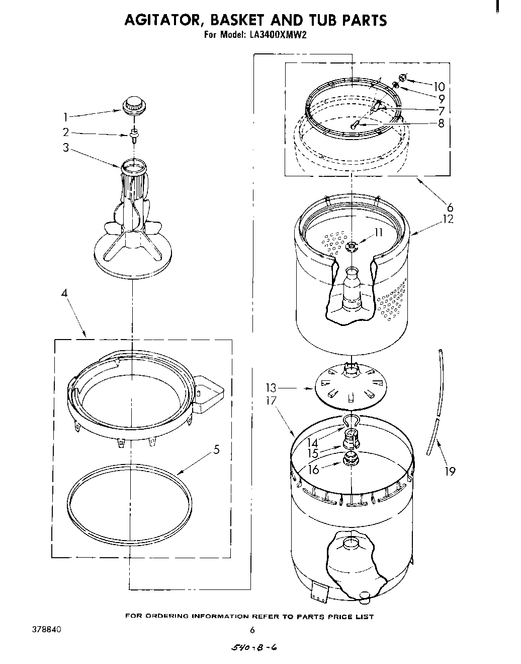 04 - AGITATOR, BASKET AND TUB