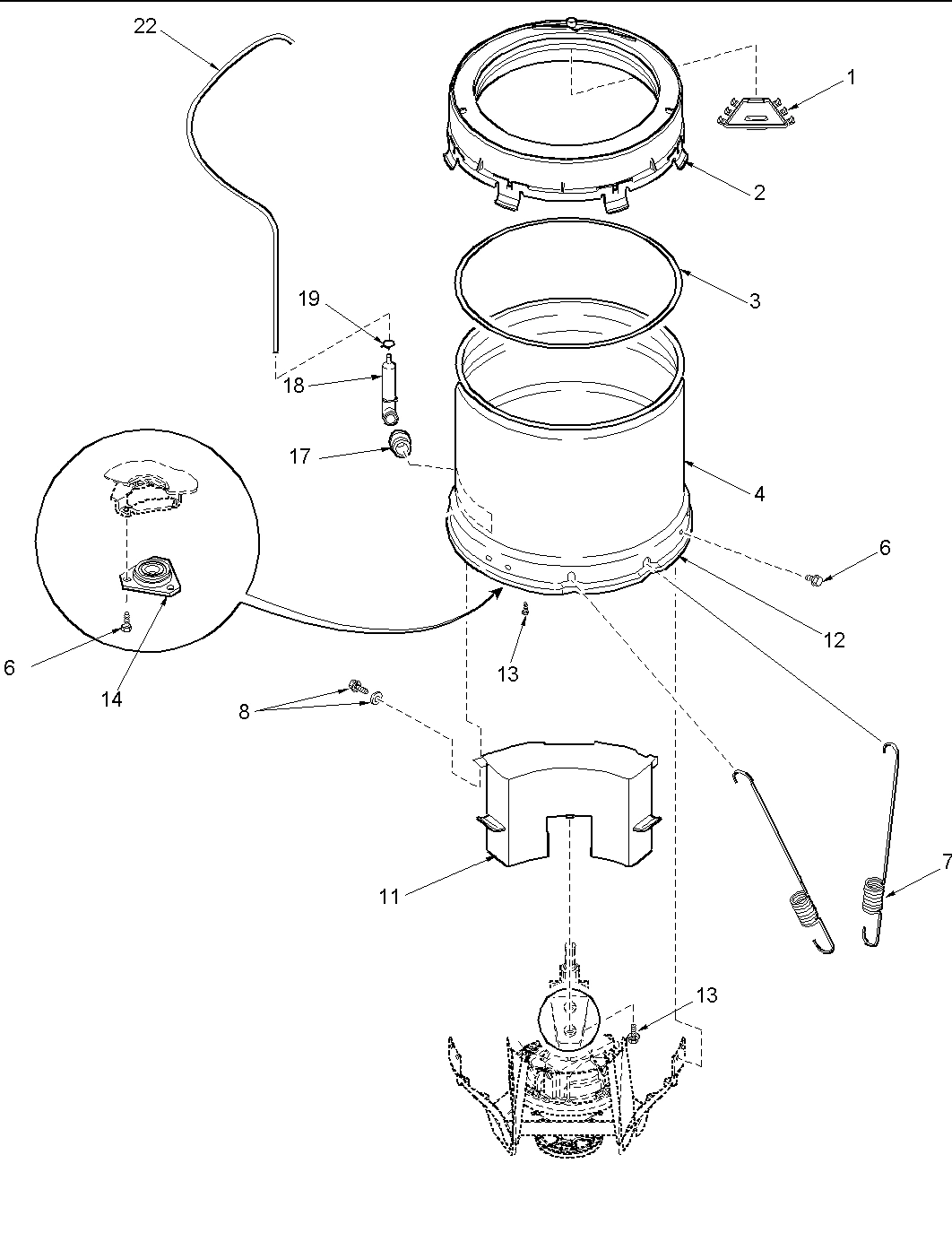 09 - OUTER TUB, PRESSURE TUBE & COUNTERWEIGHT
