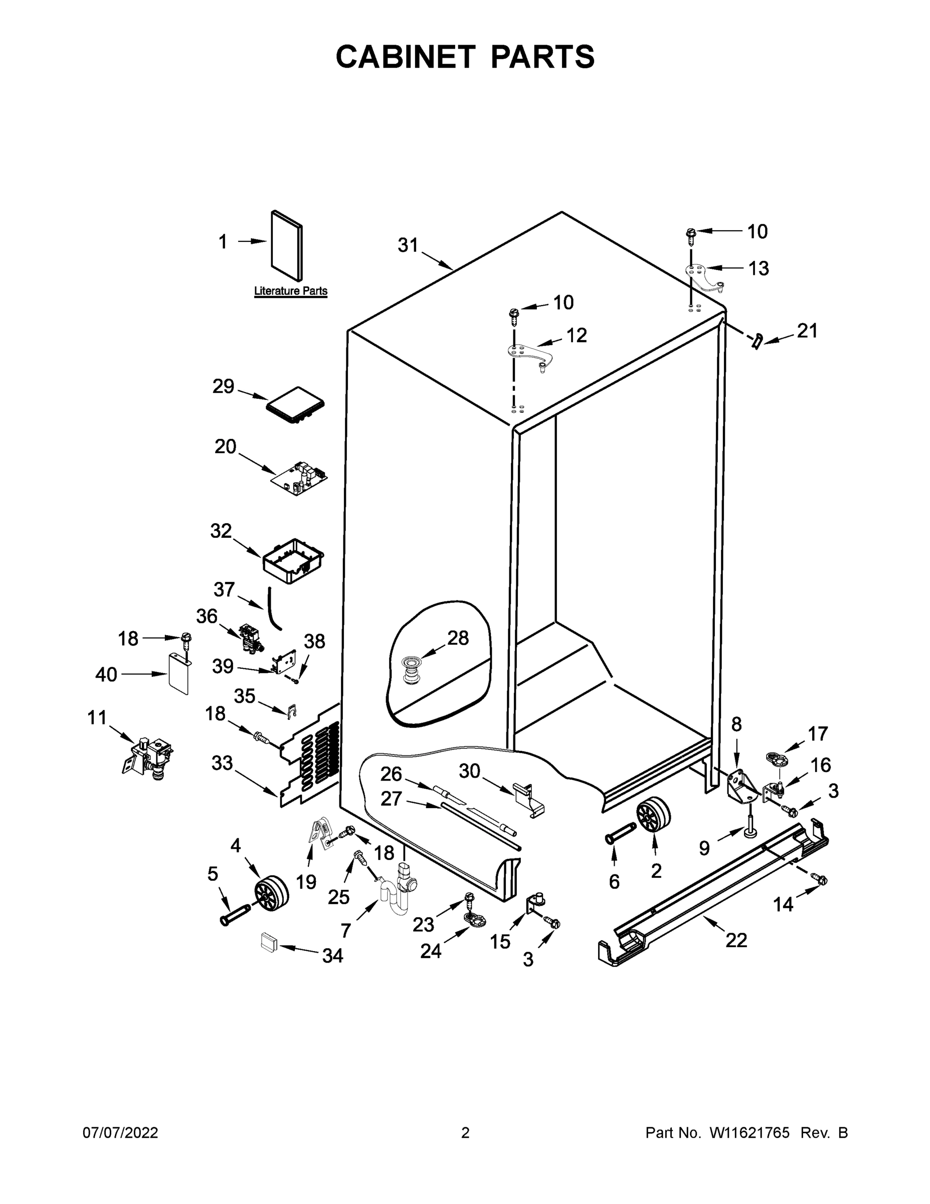 02 - CABINET PARTS
