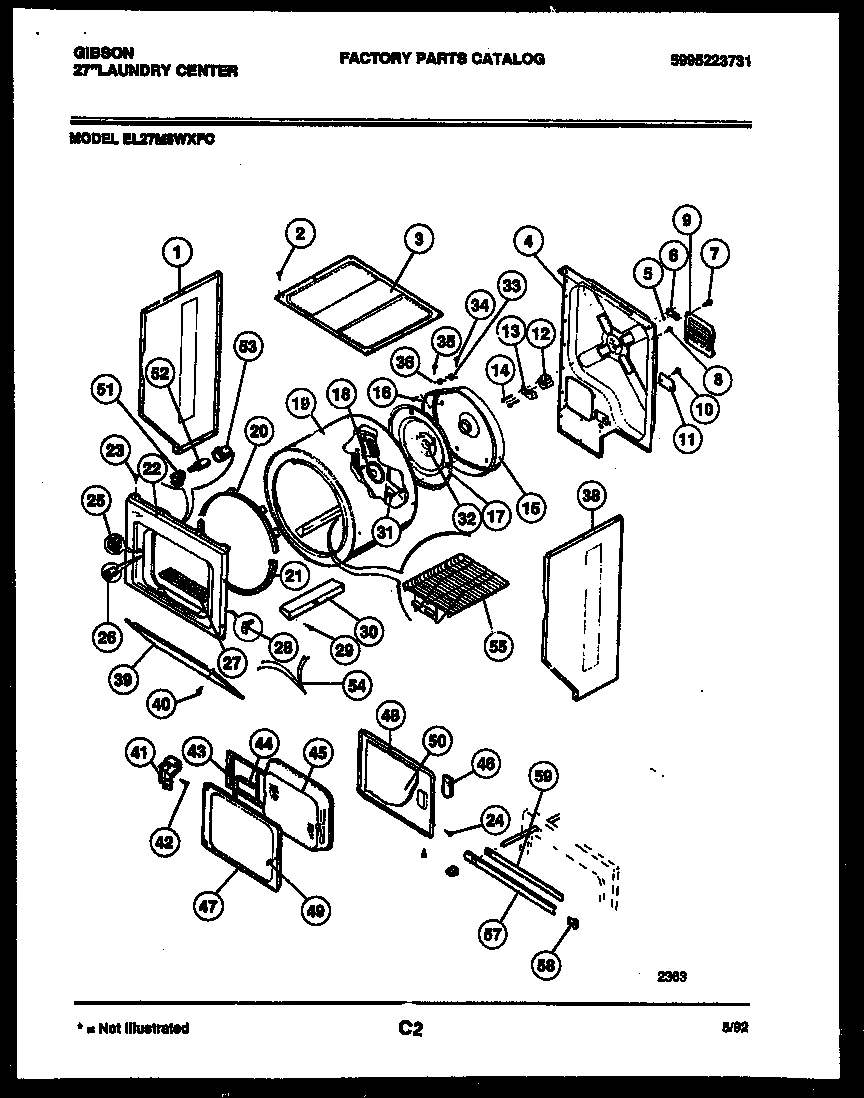 02 - CABINET AND COMPONENT PARTS