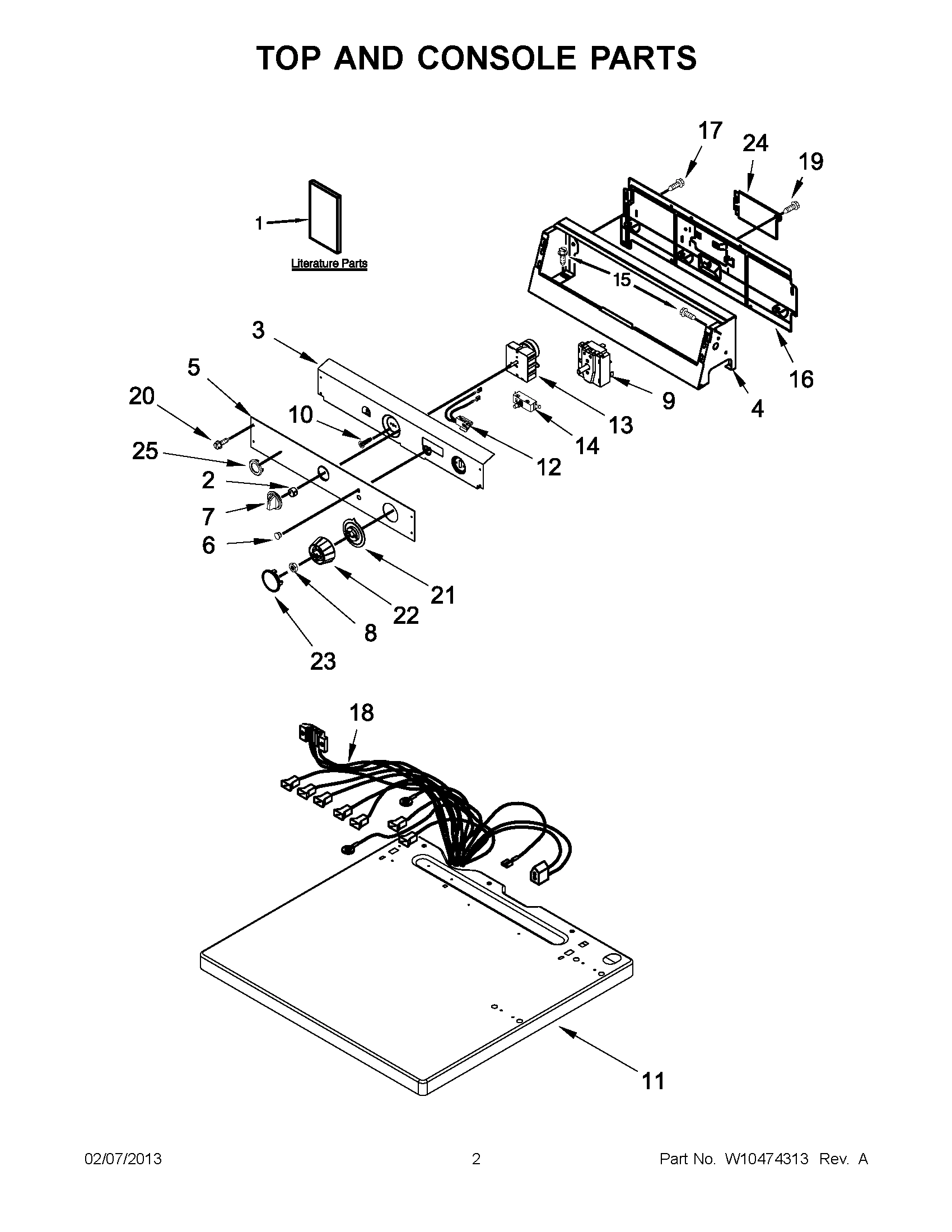 01 - TOP AND CONSOLE PARTS